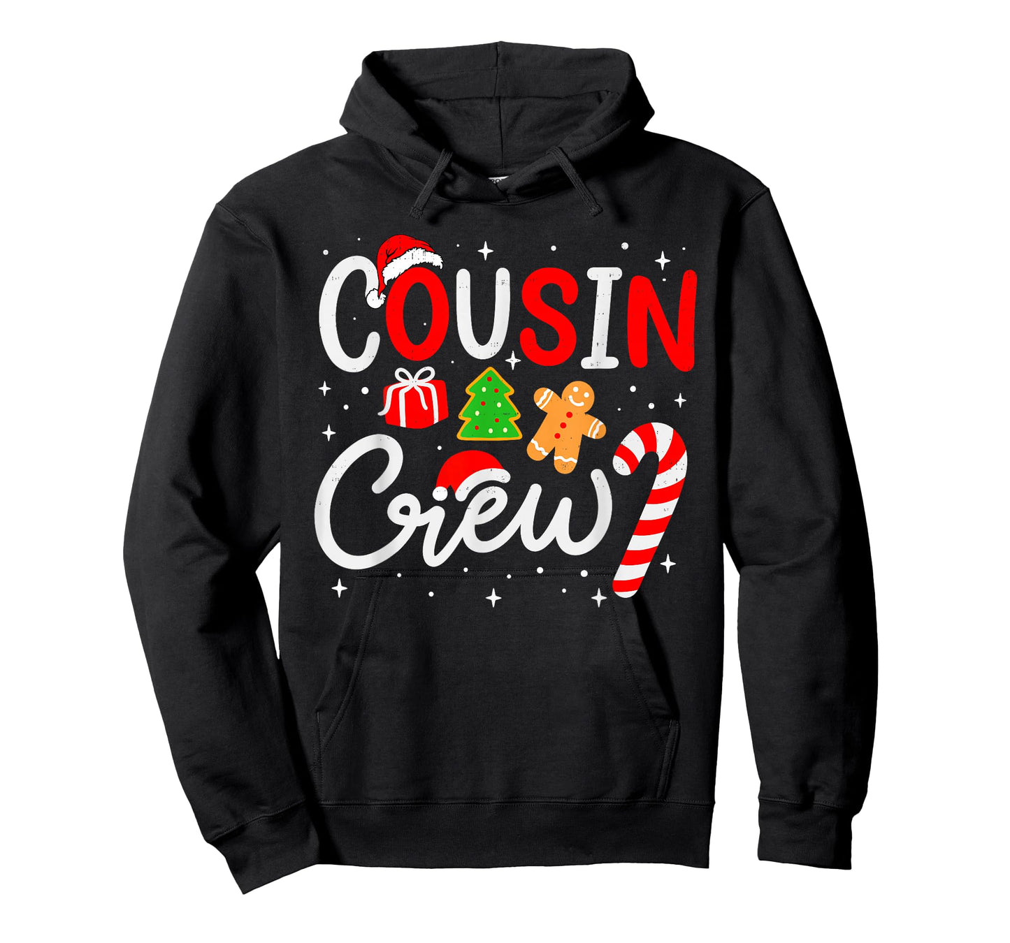 Christmas Cousin Crew Candy Cane Family Matching Holiday T-Shirt