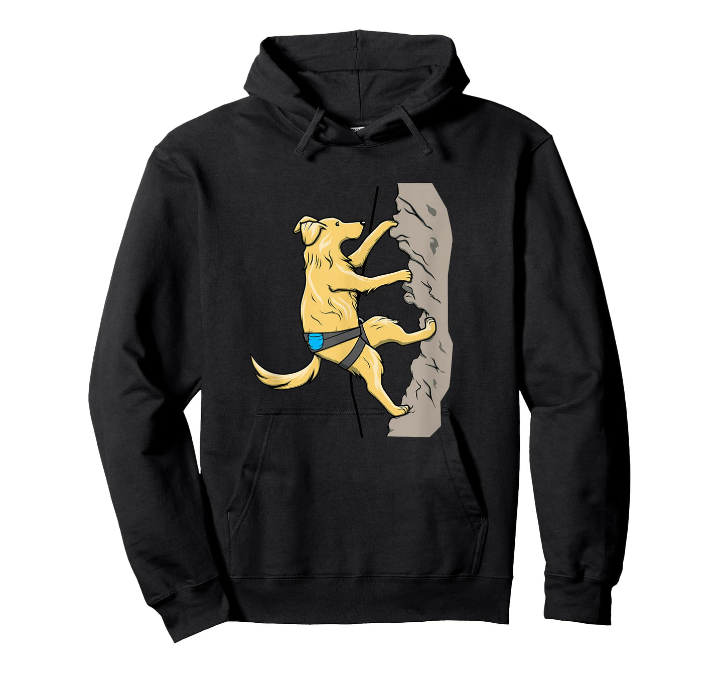 Adventurous Dog Rock Climbing Graphic | Outdoor Boulder T-Shirt