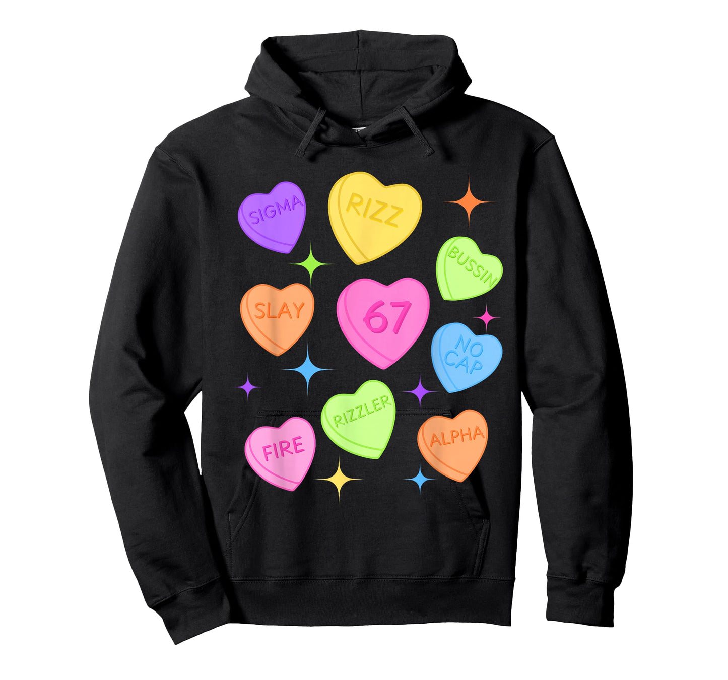 Brain Rot Valentine's - Funny 67 Valentine's Rizz, No Cap T-Shirt