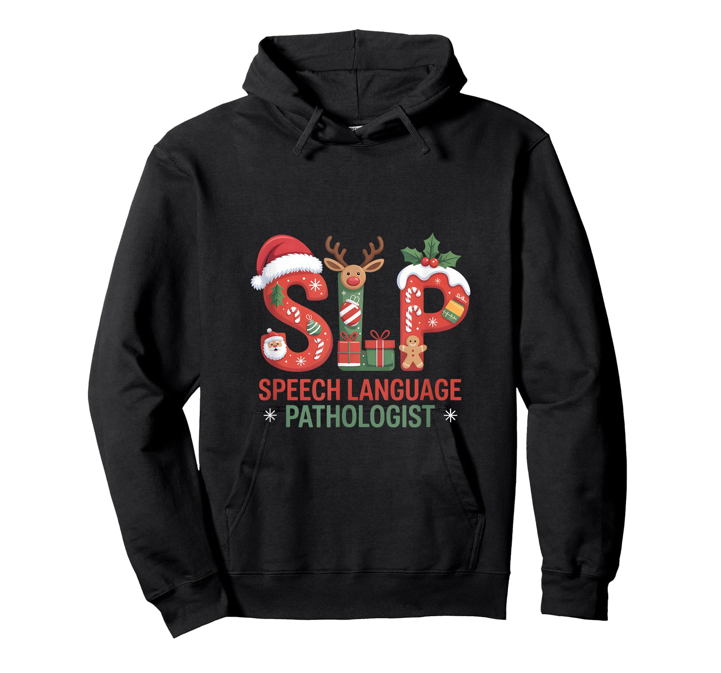 Funny SLP Christmas Speech Language Pathologist Holiday T-Shirt