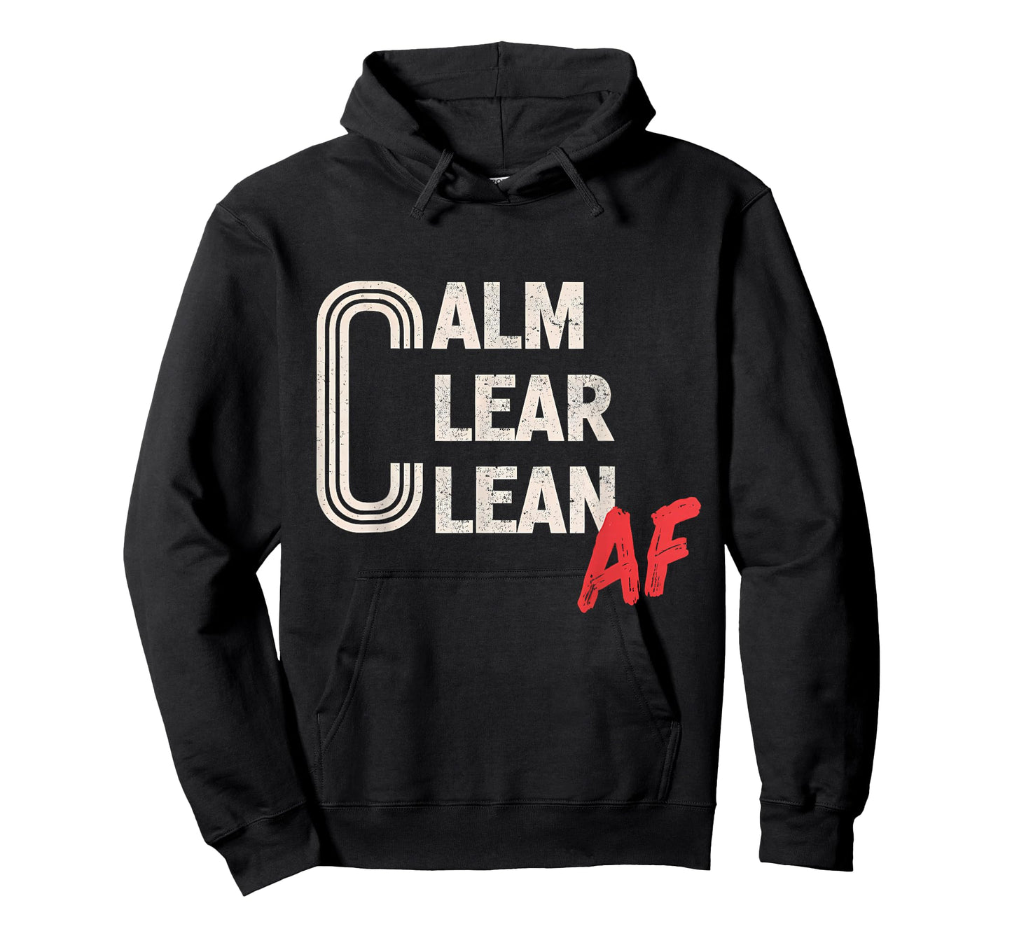 Sober AA NA Recovery Sobriety Anniversary Calm Clean AF T-Shirt