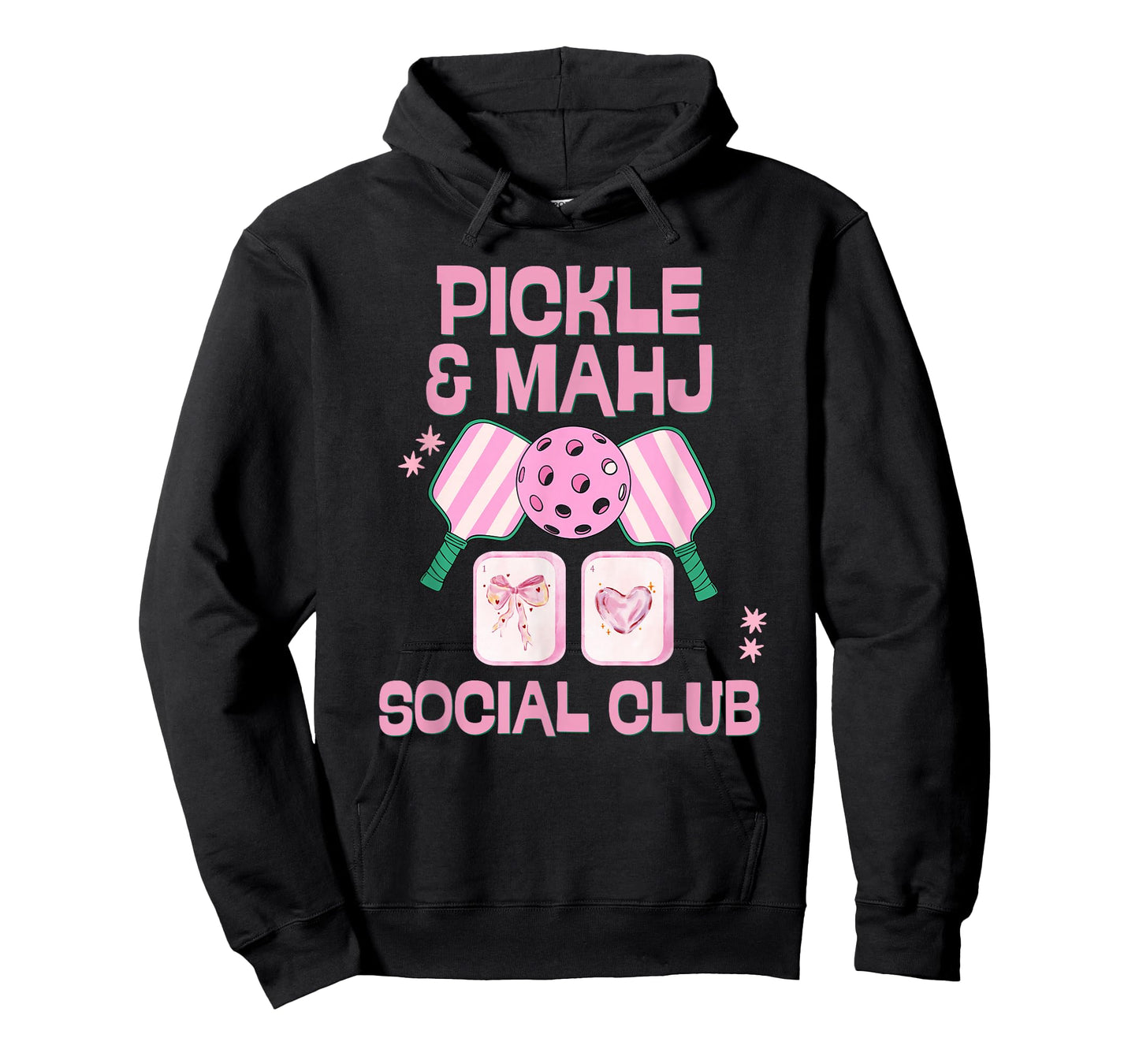 Pickle and Mahj Mahjong and Pickleball Social Club mah Jong T-Shirt