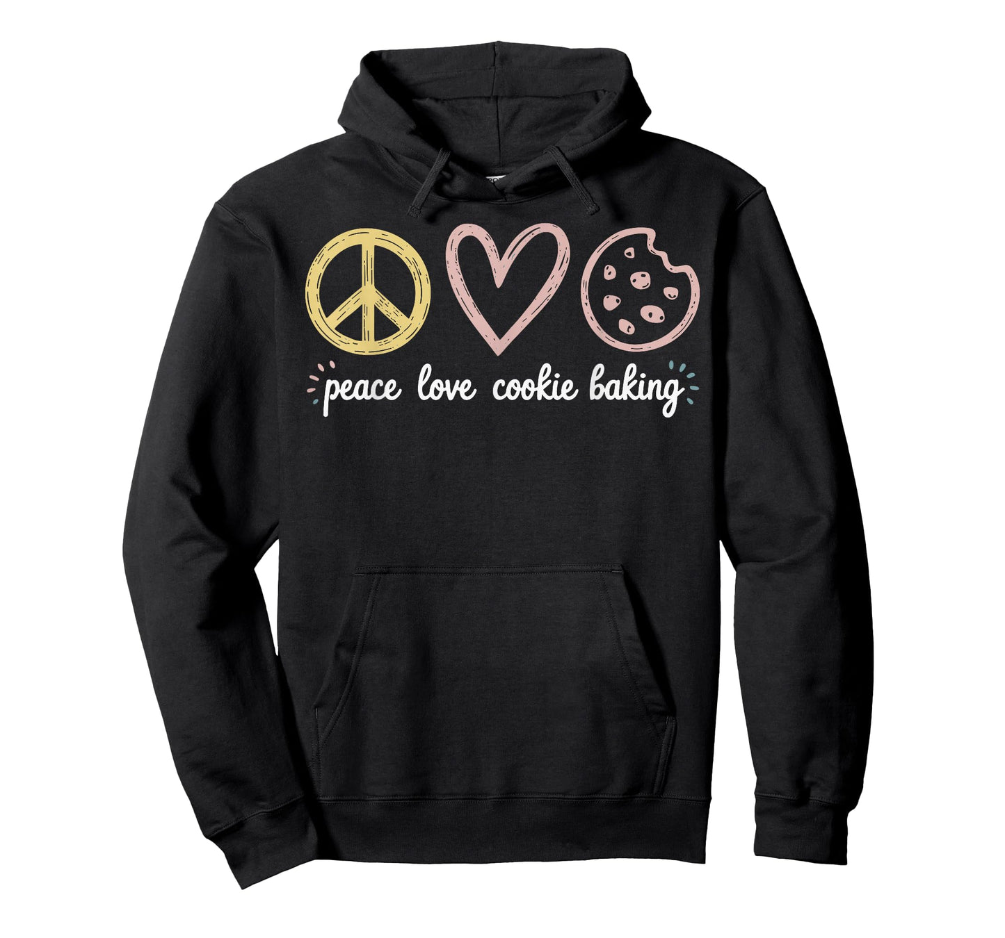 Peace Love Cookie Baking Funny Cookie Baker T-Shirt