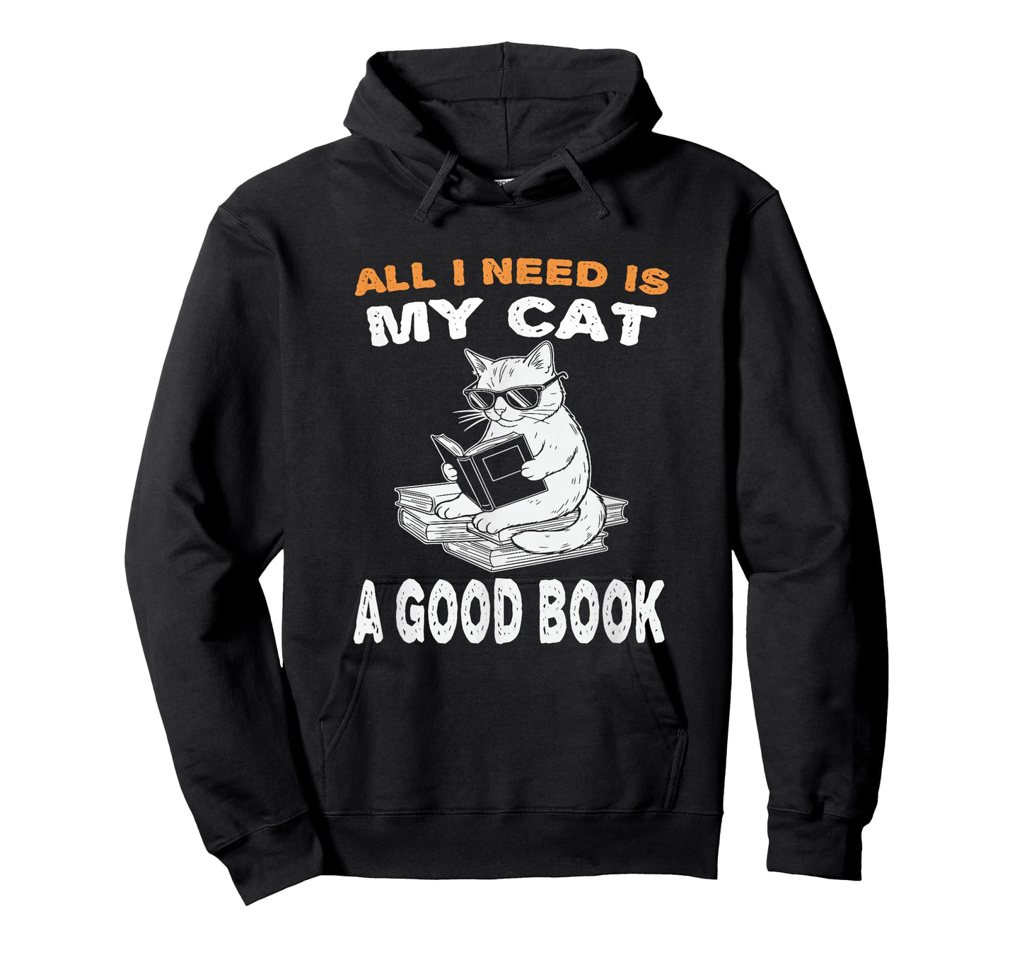 All I Need is My cat and a Good Book to Read for Cats Lovers T-Shirt