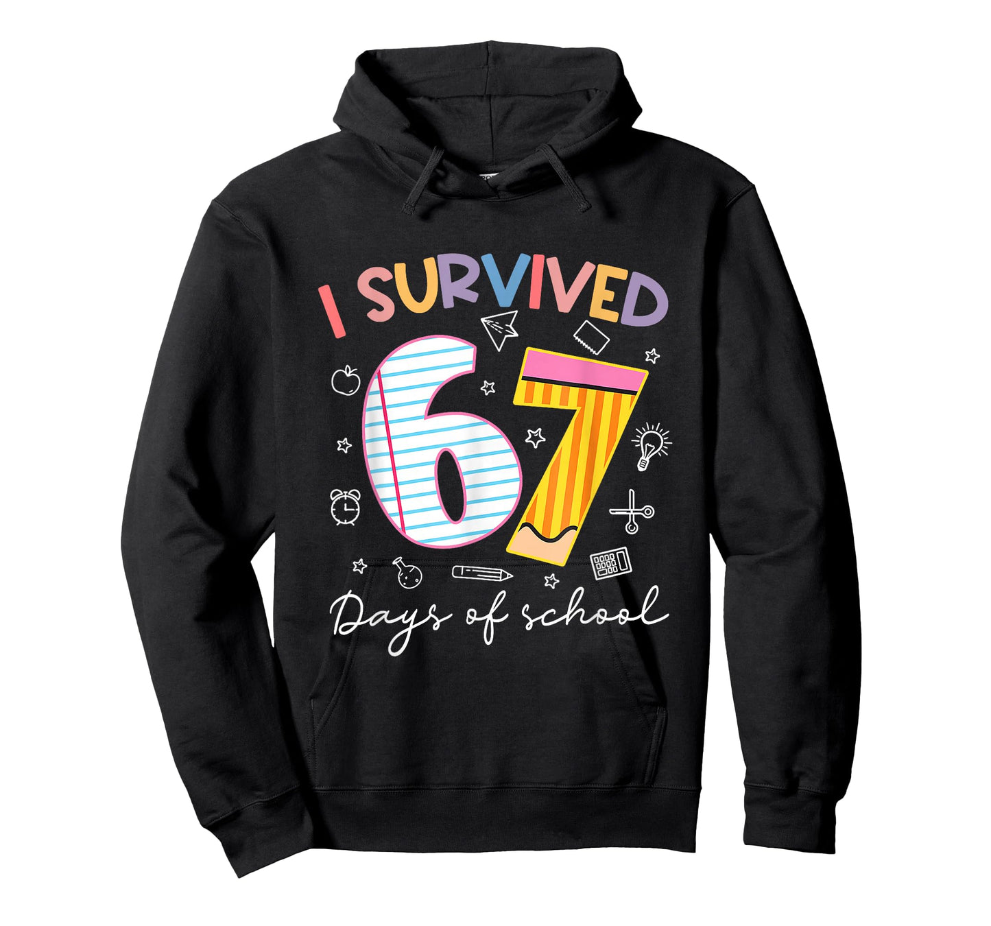I Survived 67 Days of School Six Seven Meme Teacher Student T-Shirt