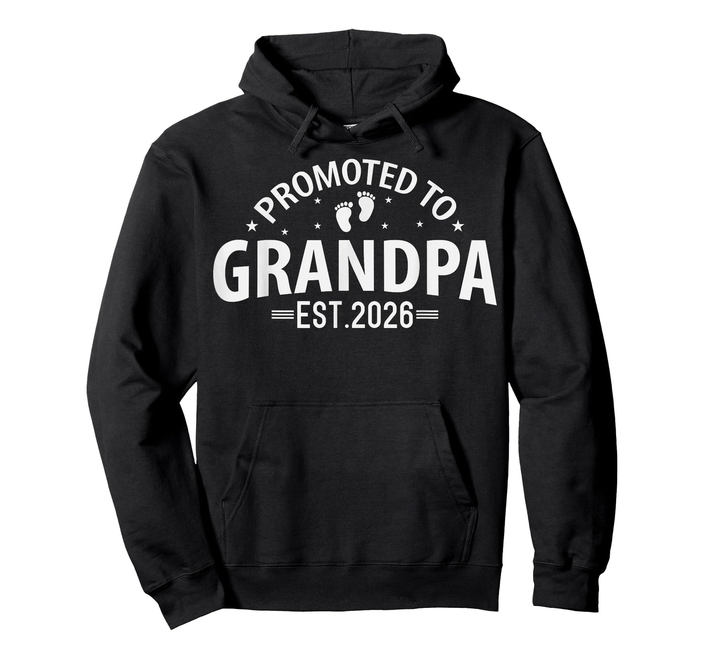 Promoted to Grandpa Est. 2026 Grandparents Baby Announcement T-Shirt