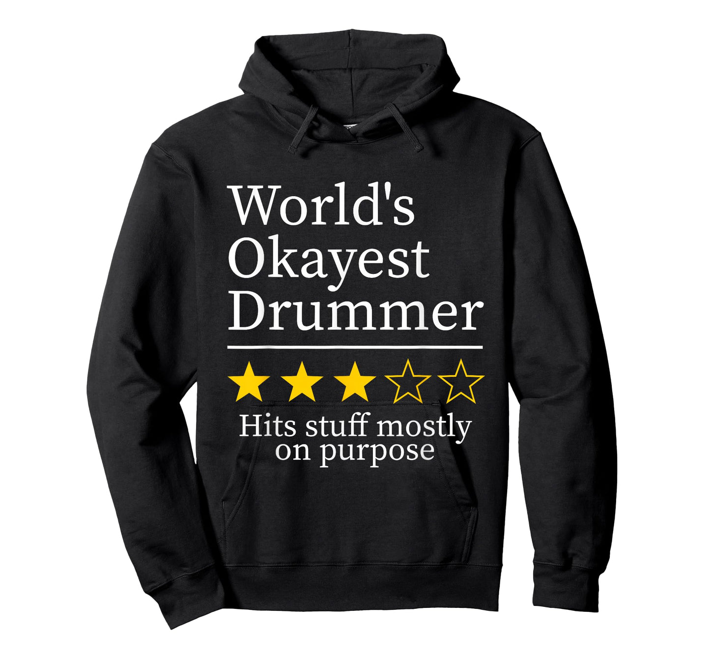 World's Okayest Drummer Funny Drumline Players Music Lover T-Shirt