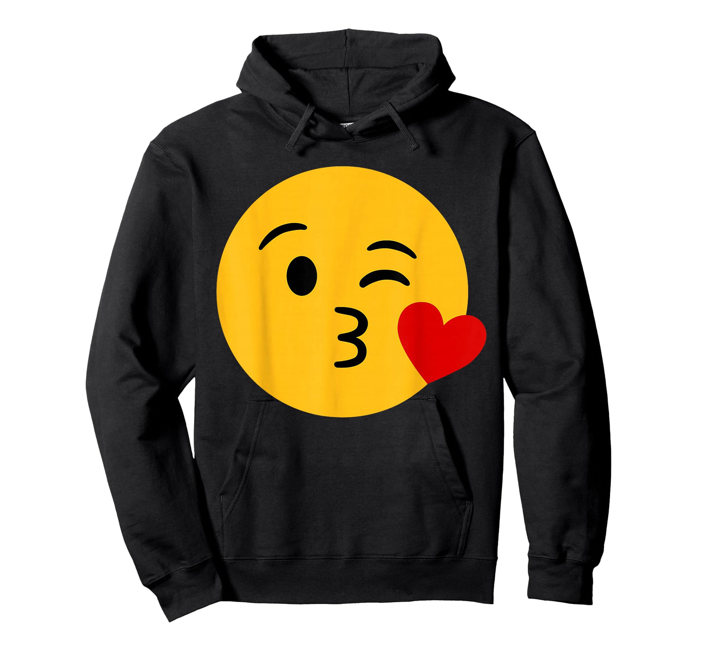 Funny Emoticon Happy Face Cute Winking Lips Blowing Kiss T-Shirt