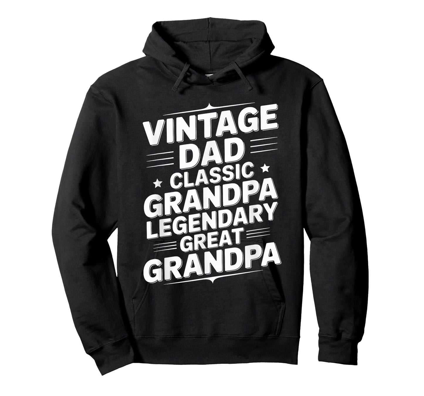Vintage Dad Classic Grandpa Legendary Great Grandpa T-Shirt