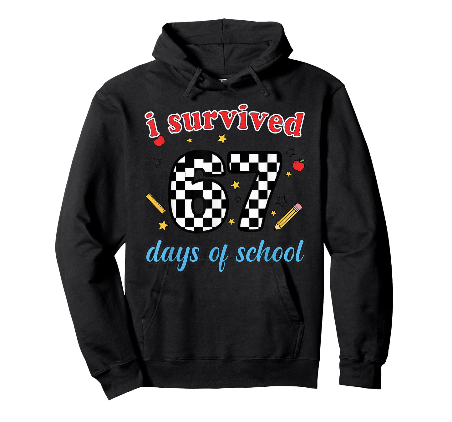 ISurvived 67 Days of School Teacher, Student Six Seven 90s T-Shirt