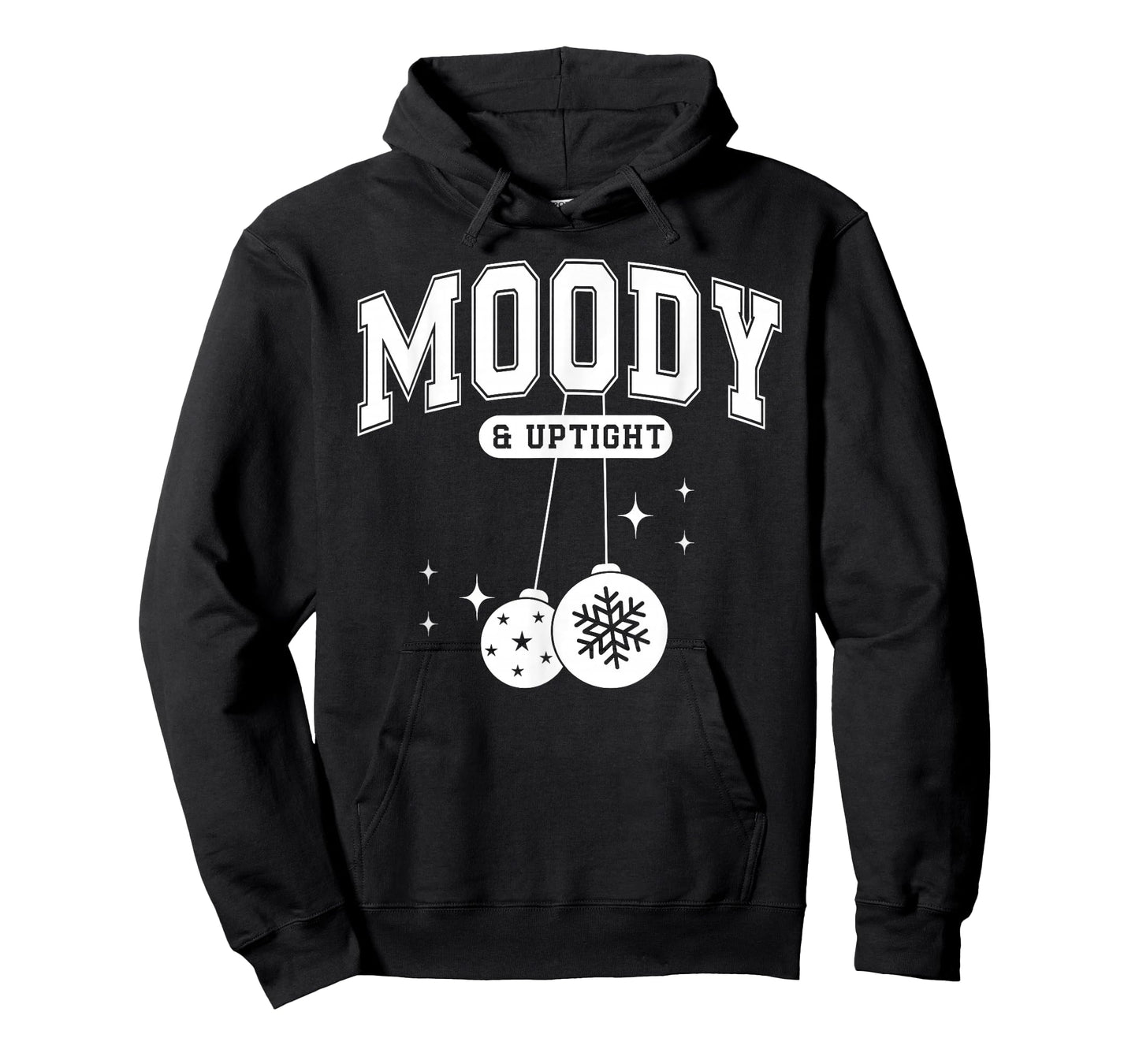 Merry & Bright Moody & Uptight Matching Couples Christmas T-Shirt