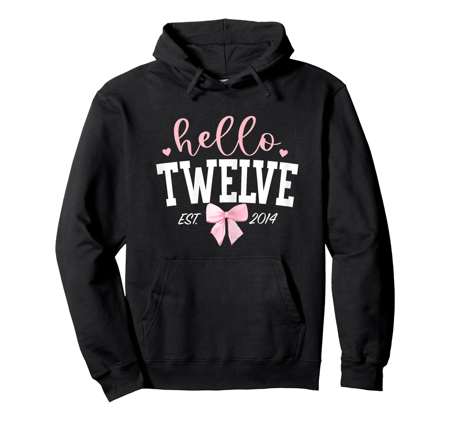 Hello Twelve Est 2014 12th Birthday Girl Turning 12 T-Shirt