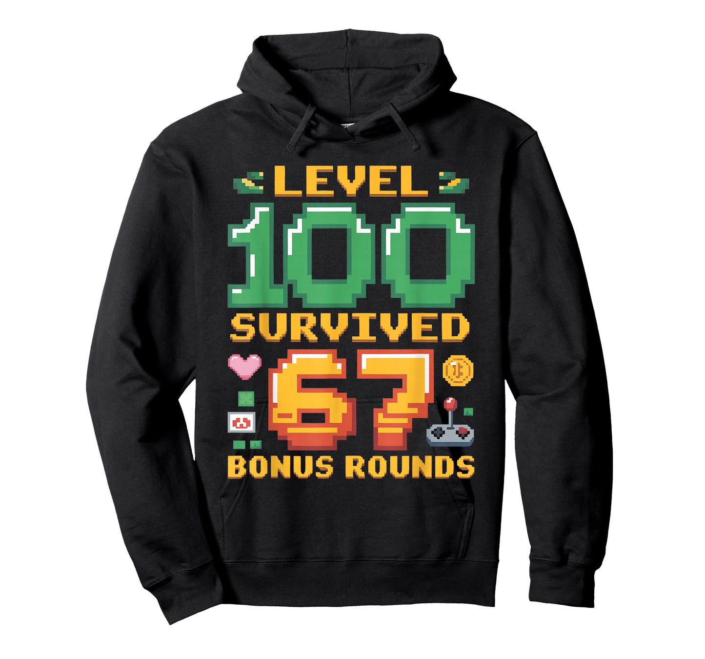 Level 100 Days of School 67 Bonus Funny 67 Gaming Meme T-Shirt