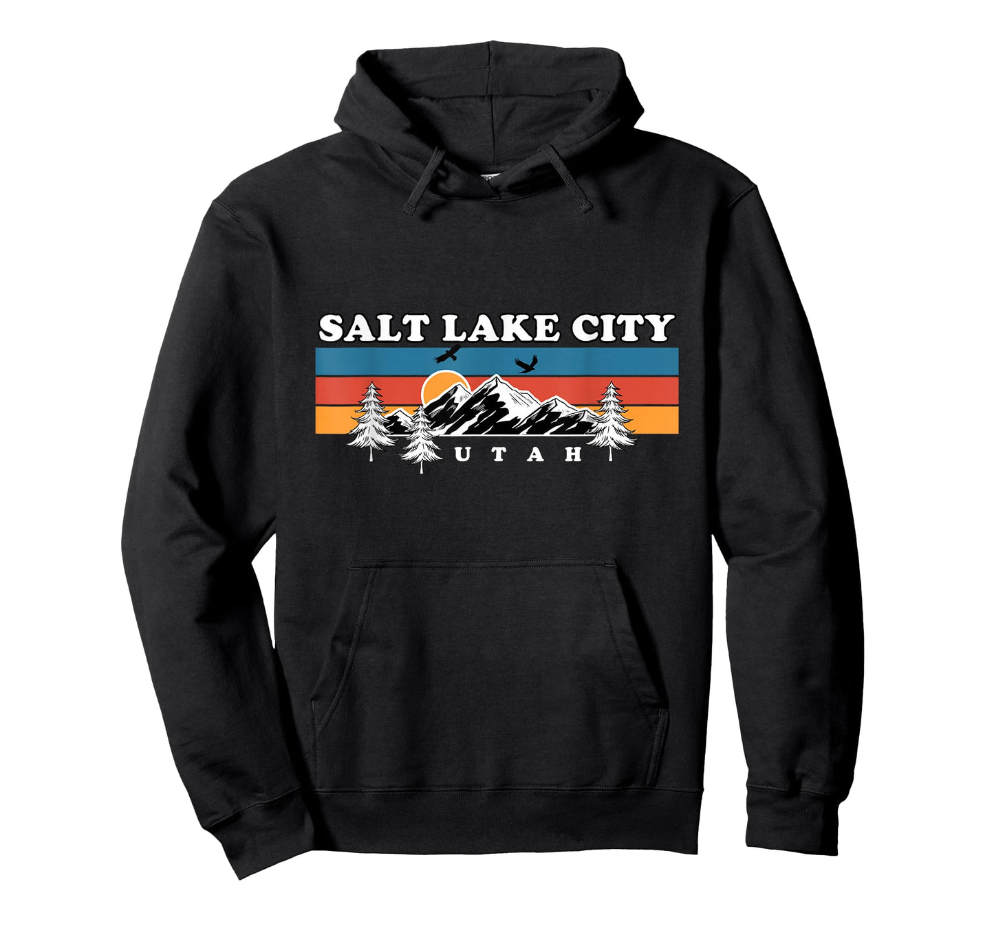 Salt Lake City Mountains Hiking Vintage Utah Travel T-Shirt
