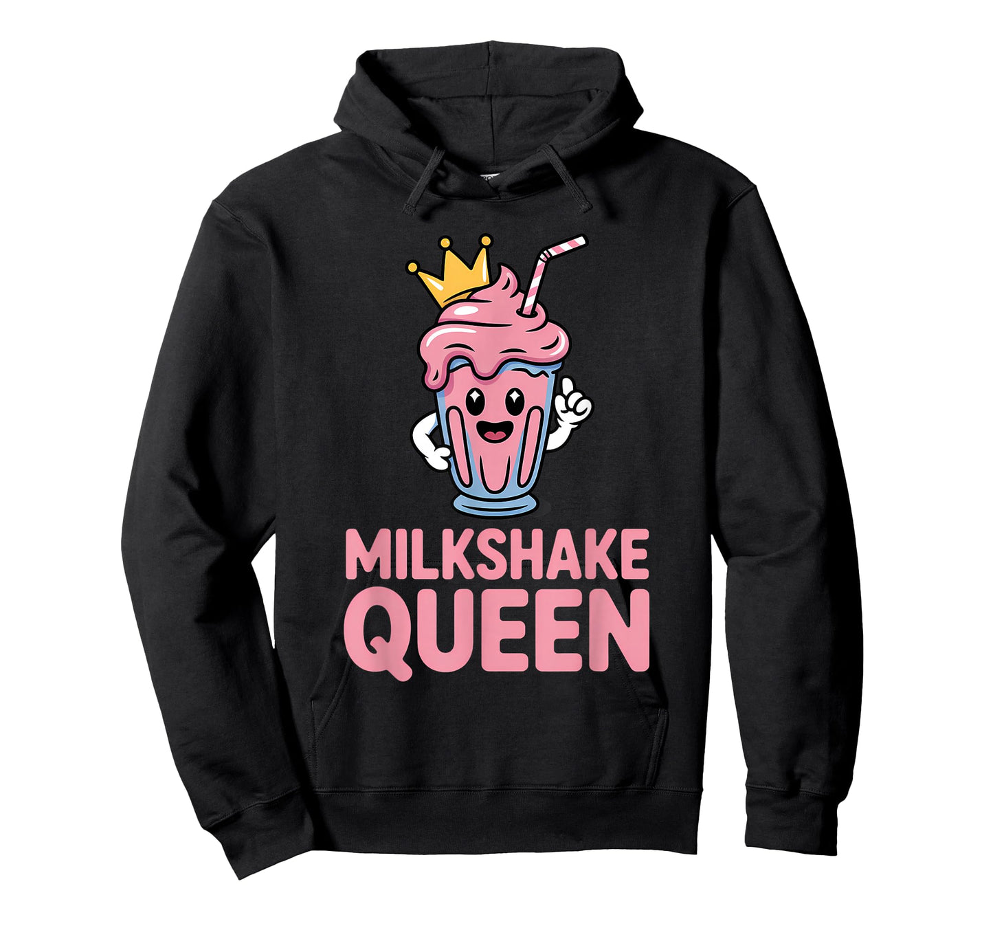 Milkshake Queen Cute Kawaii Ice Cream Straw Crown T-Shirt