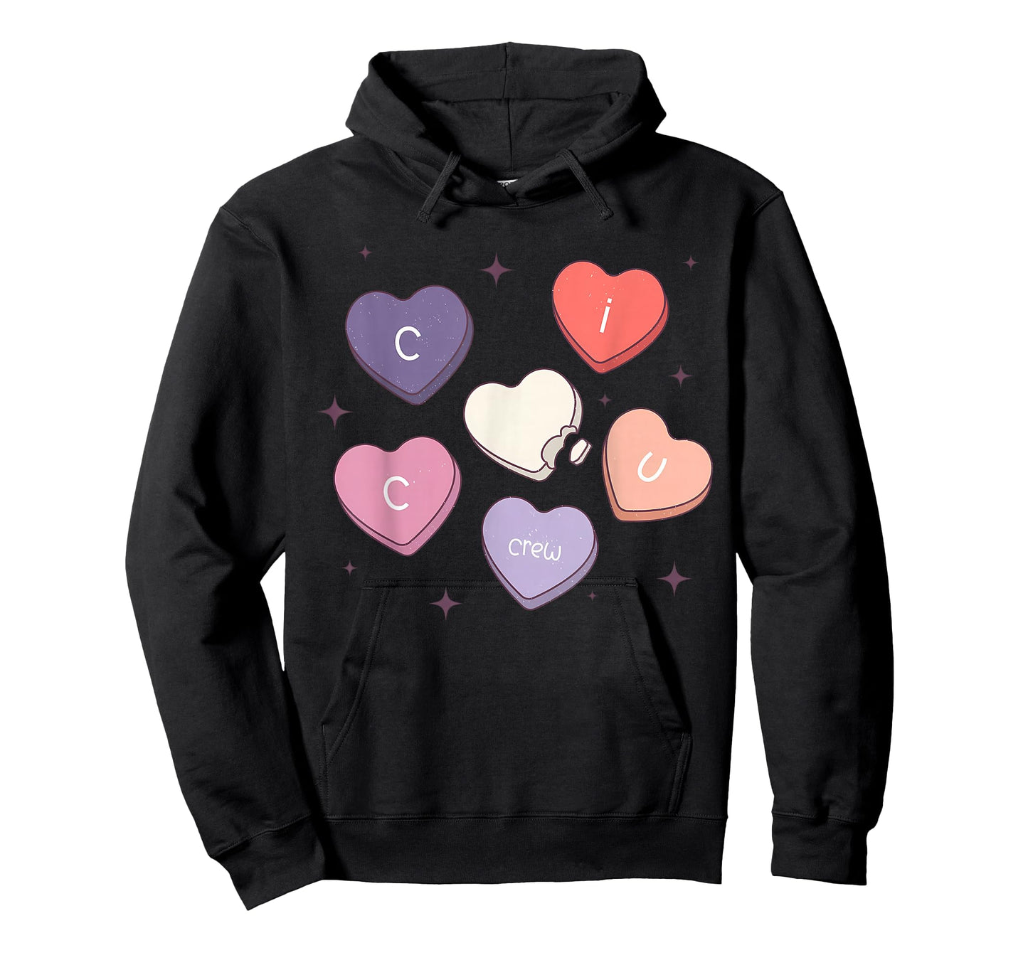 CICU Crew Nurse Heart Candy Valentines Cardiac ICU Nurse T-Shirt