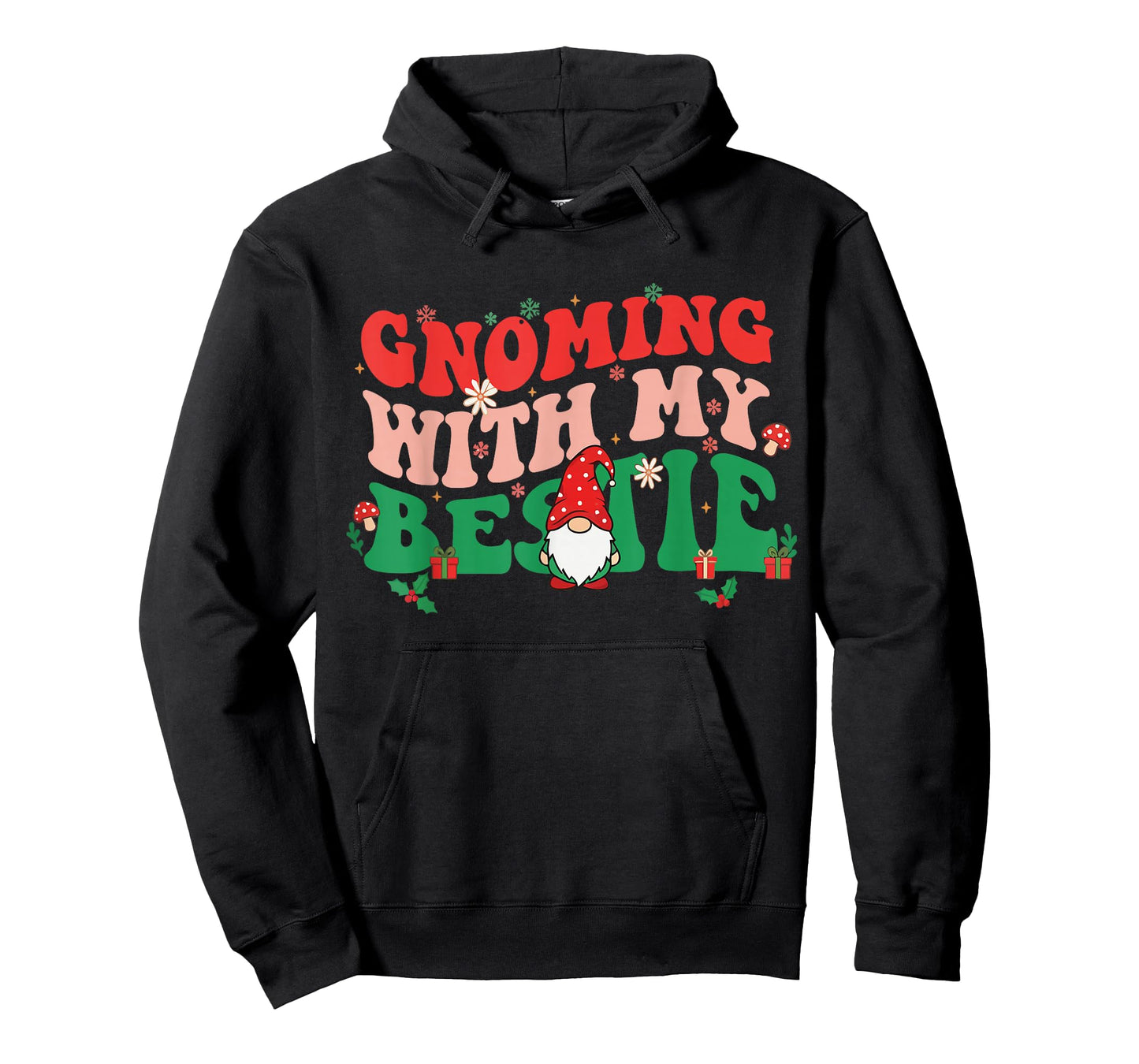 Gnome Twinning with My Bestie Funny Matching Christmas T-Shirt