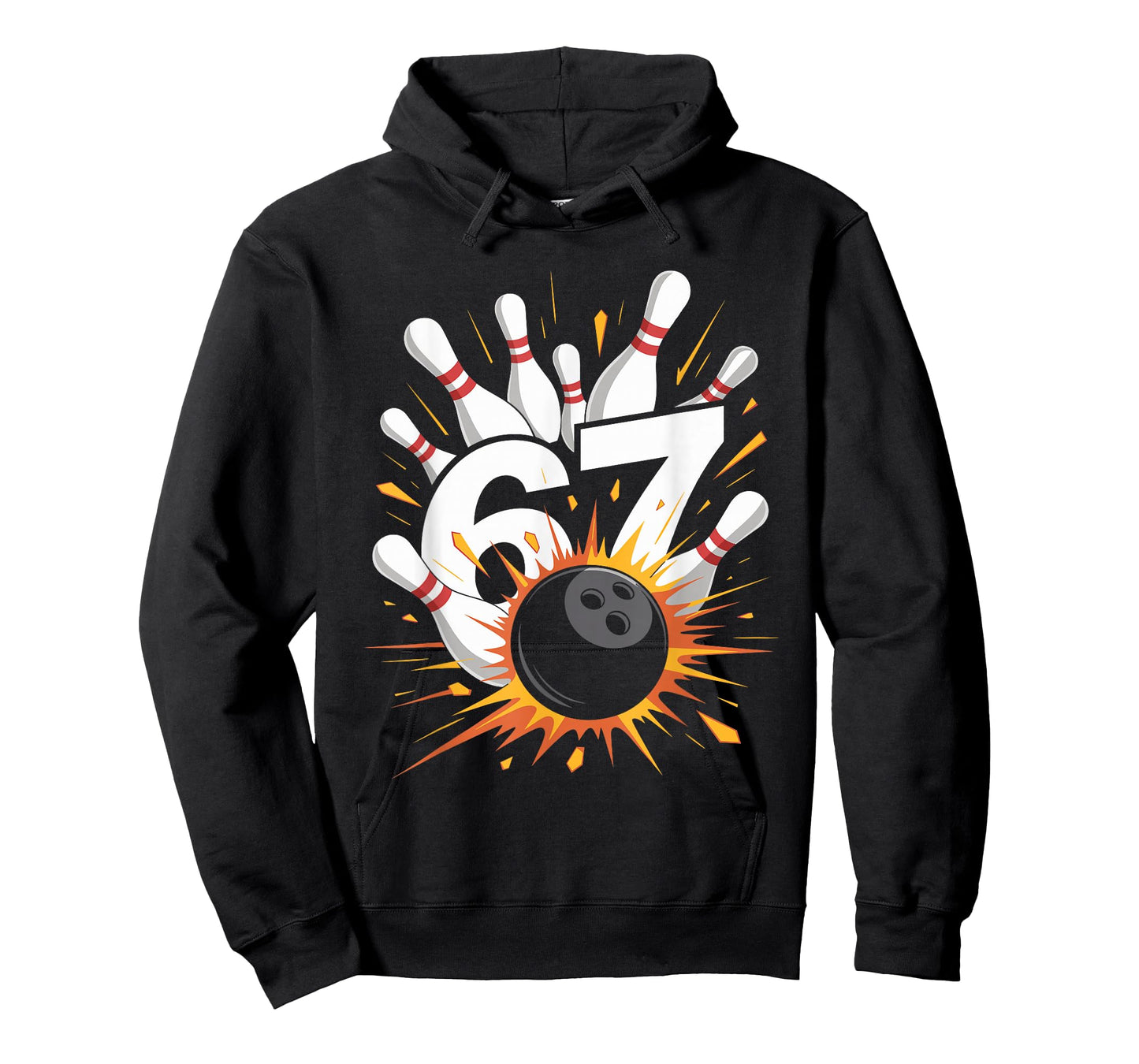 Bowling Ball 67 Six Seven Alpha Slang 6 7 Meme Kids Teacher T-Shirt