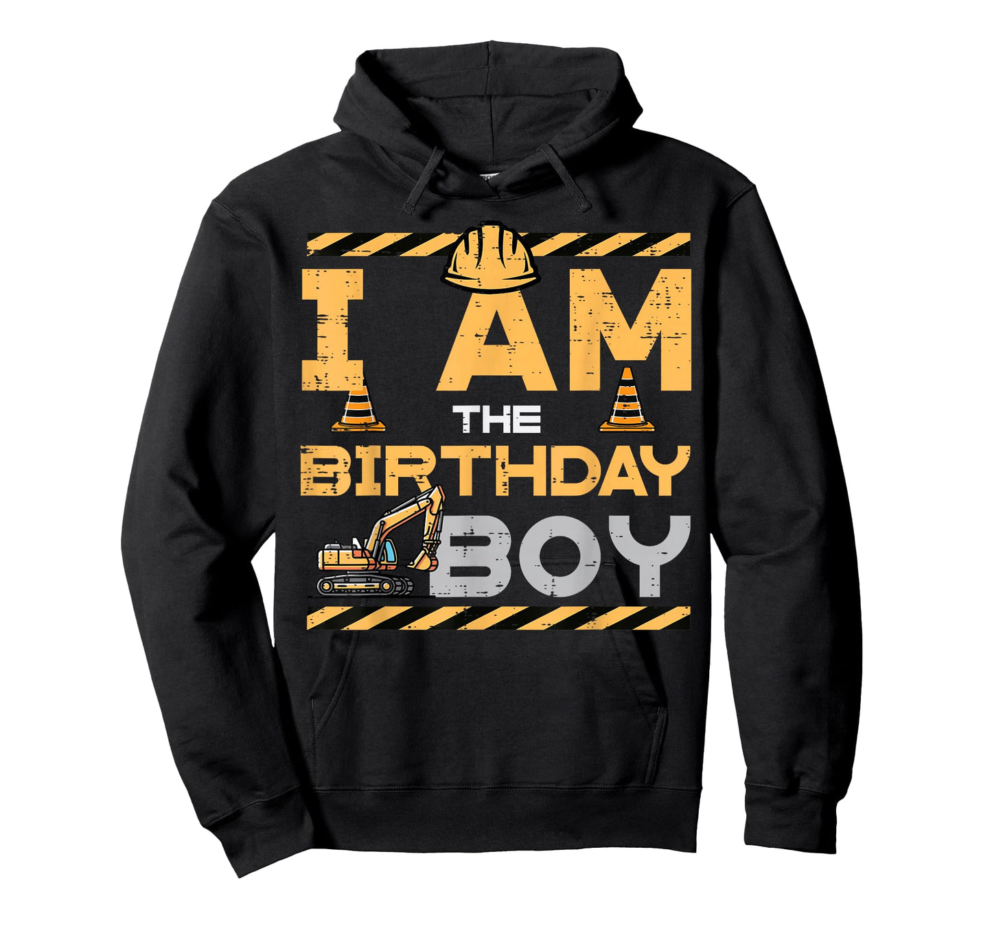 I Am The Birthday Boy Excavator Party Family Match Boys Kids T-Shirt