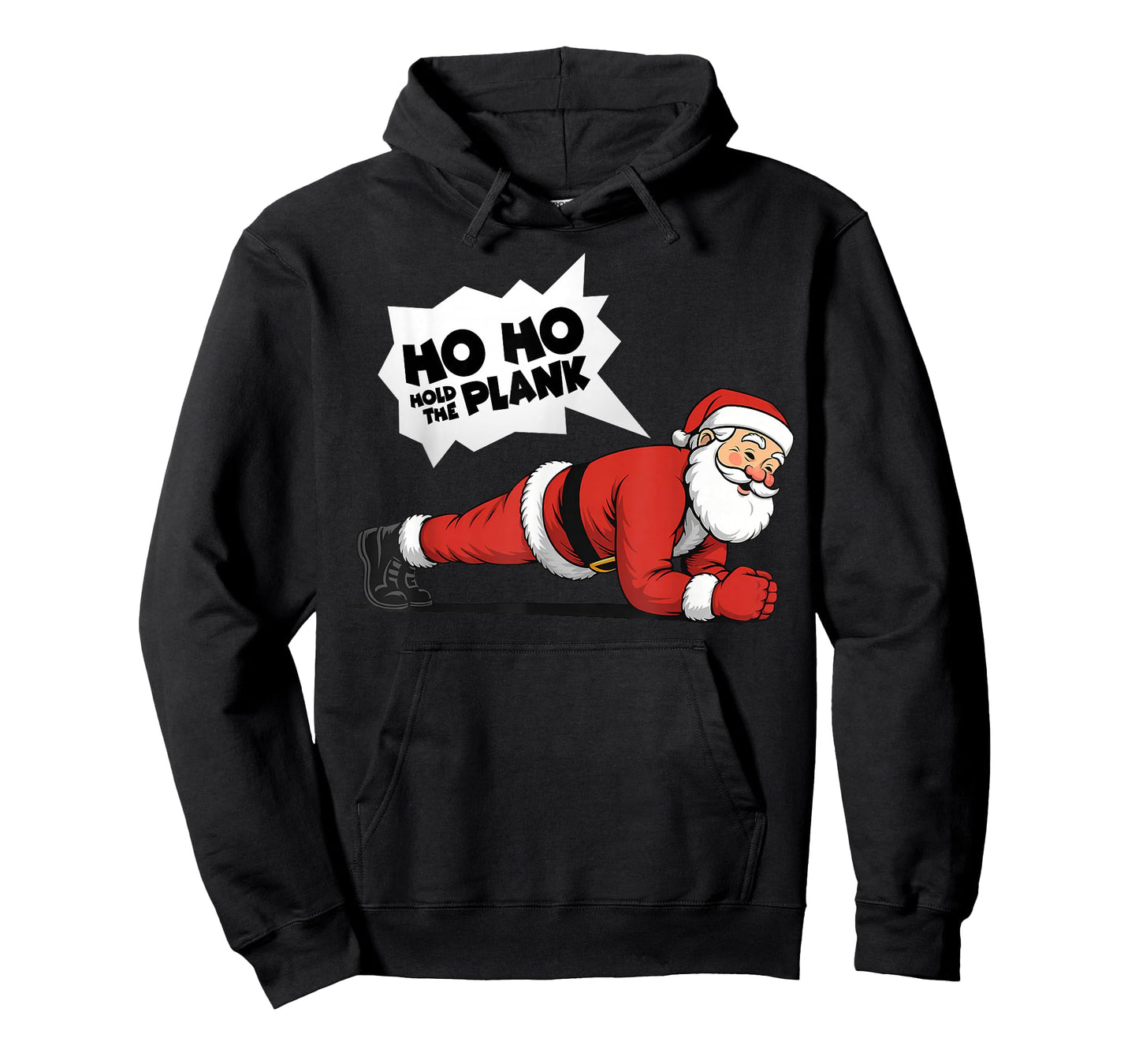 Ho Ho Hold The Plank, Christmas Workout, Funny Christmas Gym T-Shirt