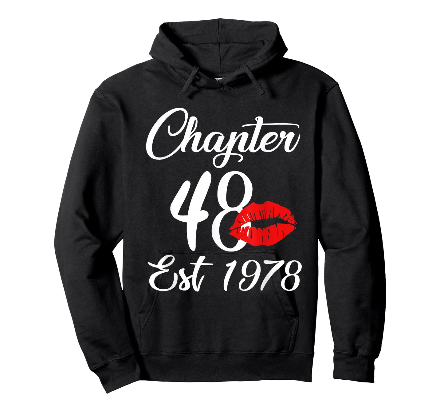 Chapter 48 EST 1978 48th Lips Theme Birthday Party T-Shirt