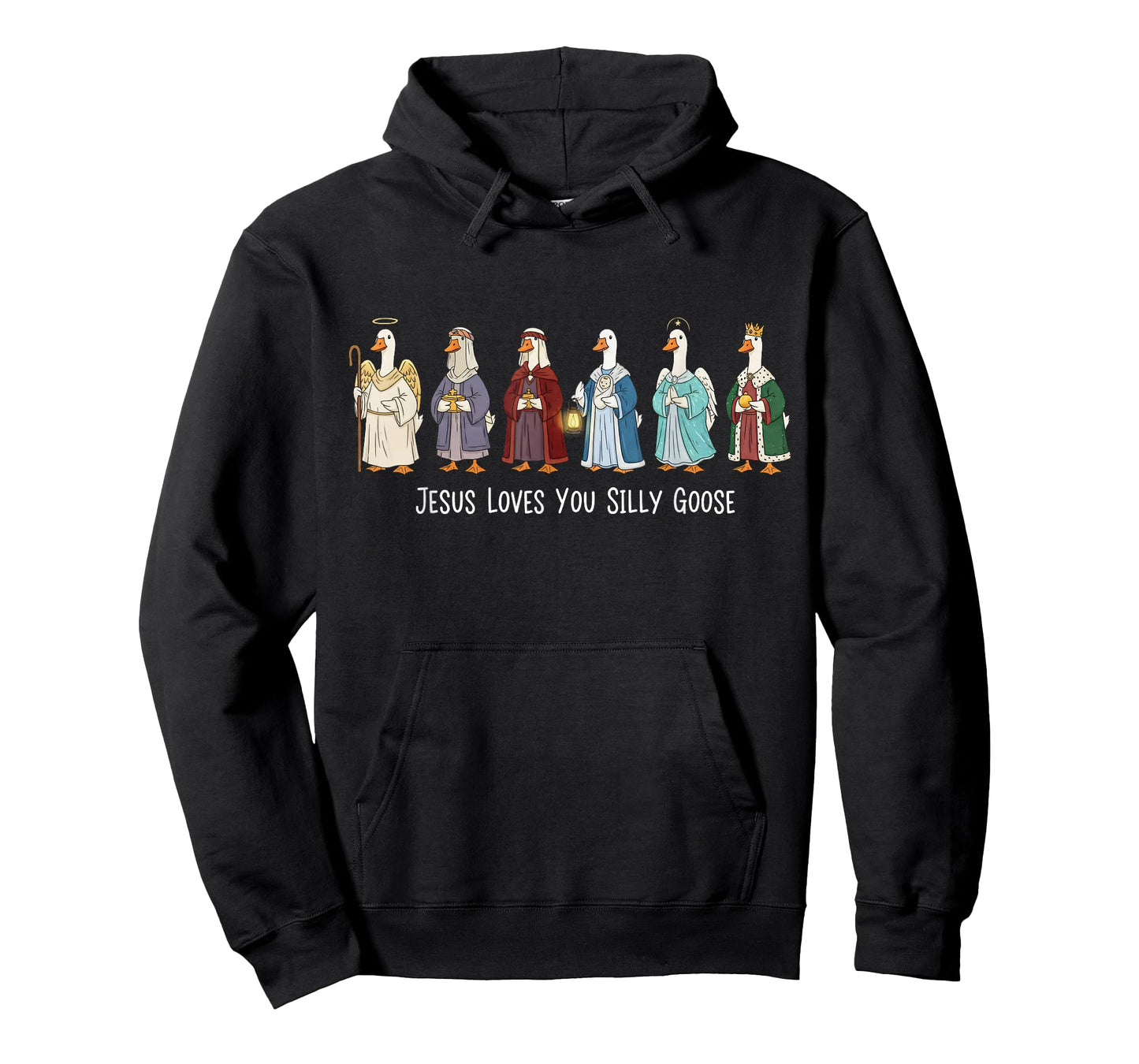 Christian Goose Jesus Loves You Silly Goose Religious Goose T-Shirt