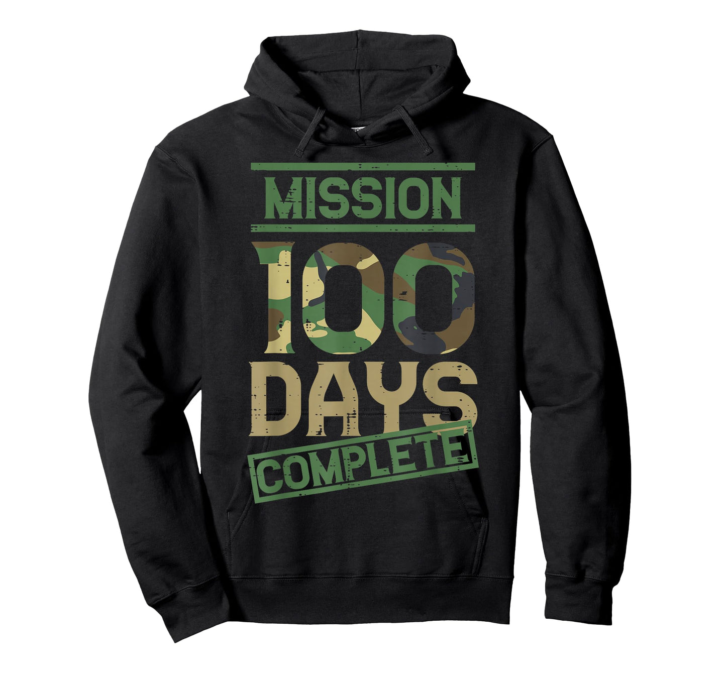 Mission 100 Days of School Complete Camo 100th Day Boys Kids T-Shirt