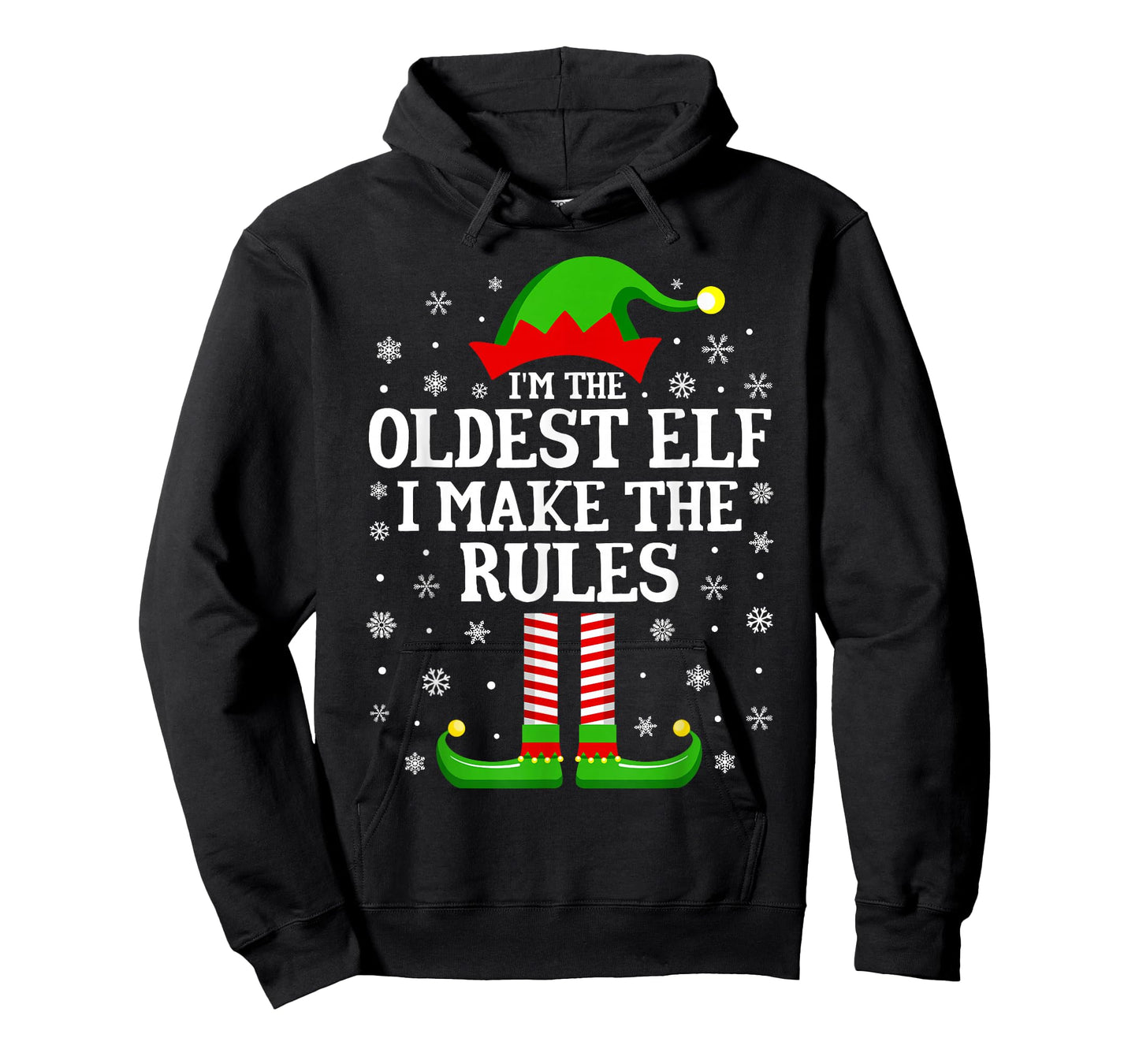 I'm The Oldest Elf Funny Christmas Family Matching T-Shirt