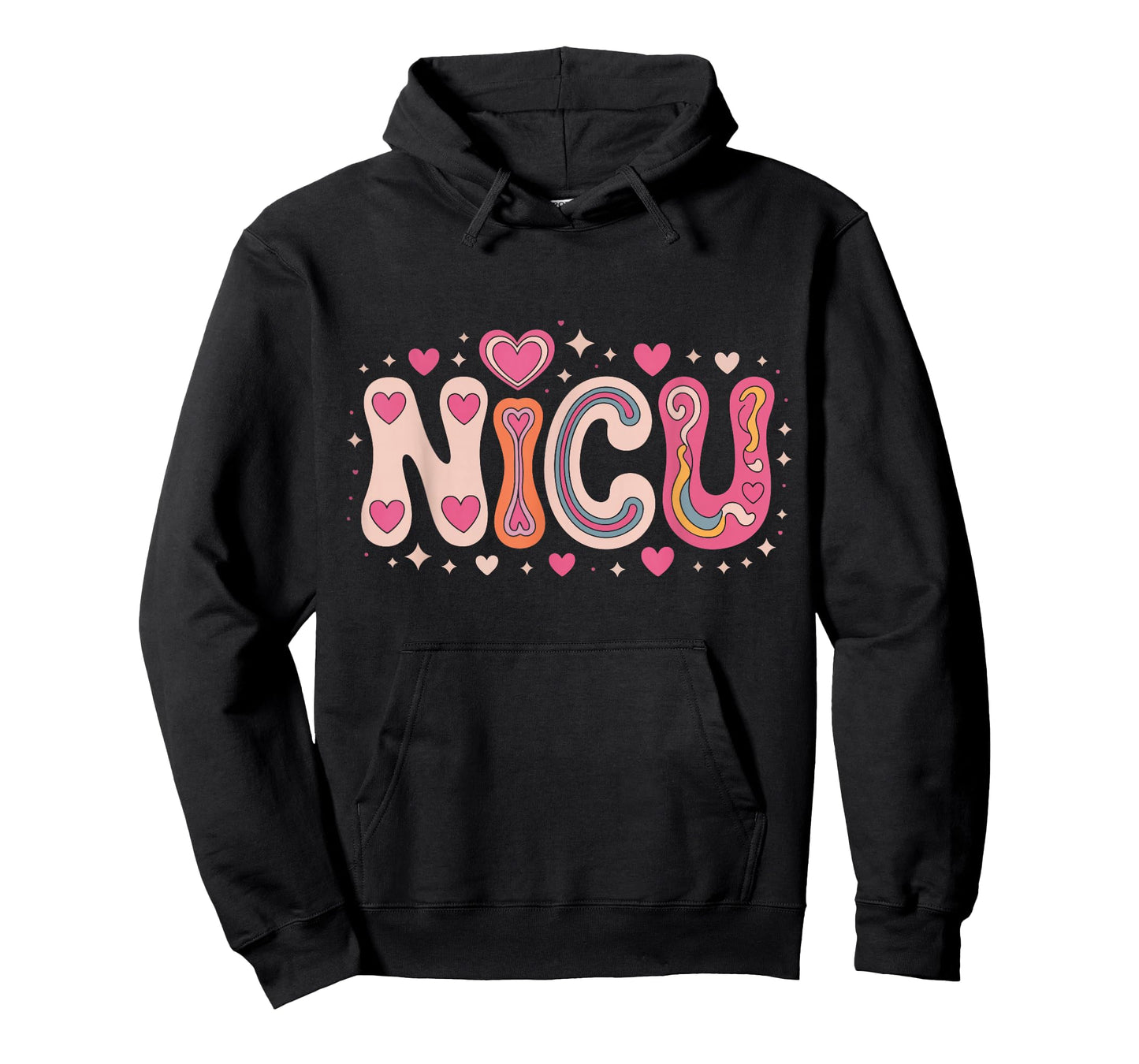 NICU Love Hearts Valentines Day Neonatal Intensive Care Unit T-Shirt