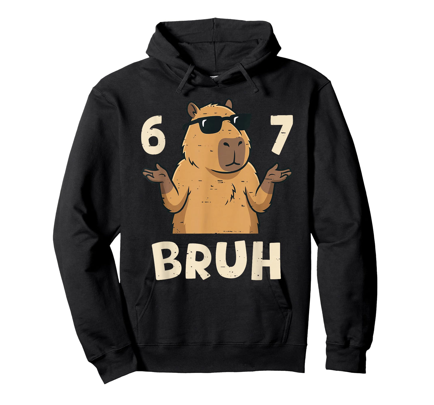 Six Seven Bruh 67 Meme Capybara 67 Capybara for Boys Kids T-Shirt