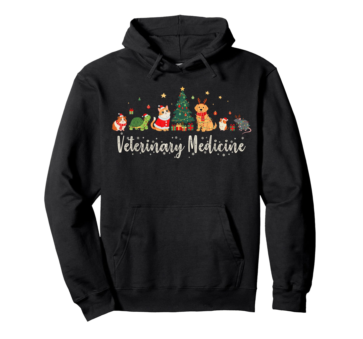 Vet Tech Animal Christmas Xmas Vibes Veterinary Medicine T-Shirt