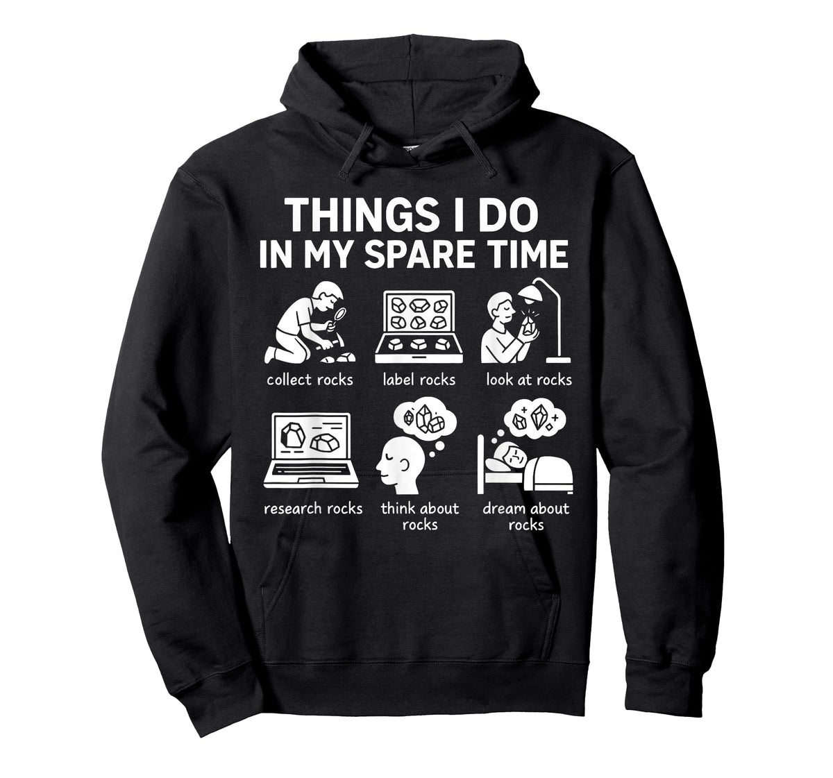 Funny Rock Collector Things I Do in My Spare Time Geology T-Shirt
