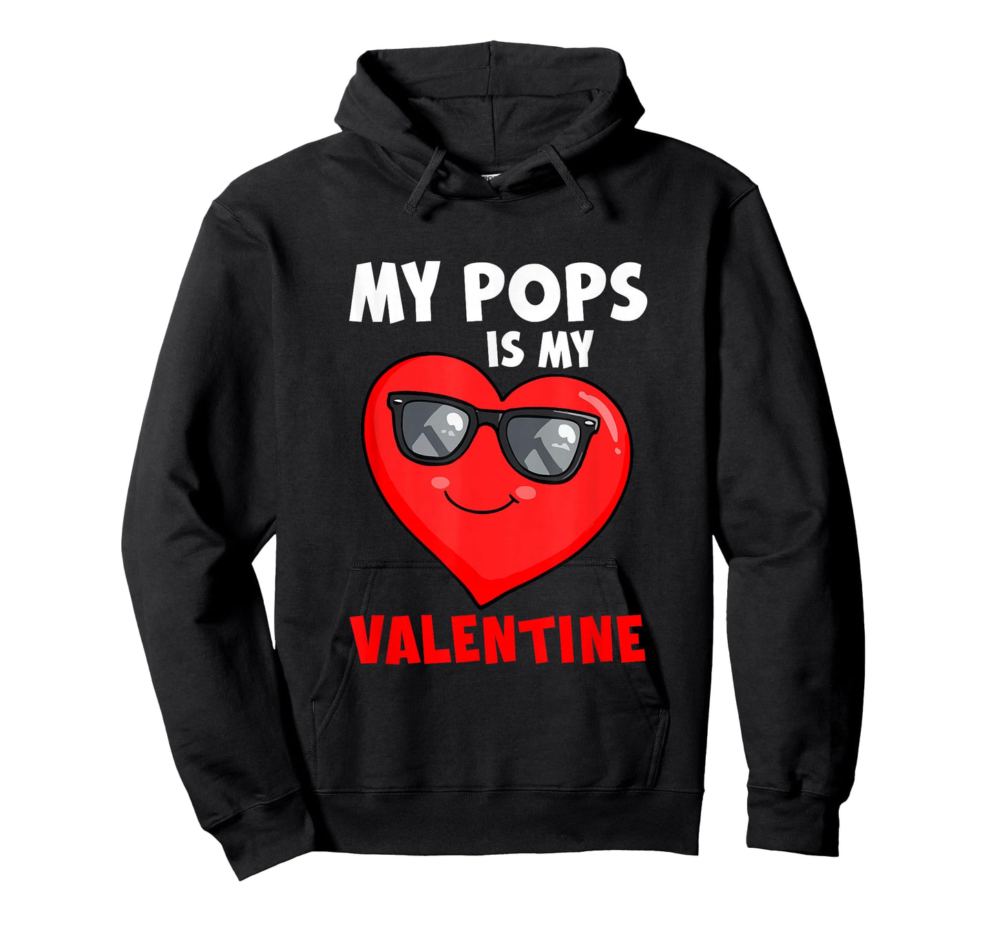 My Pops is My Valentine Heart Sunglasses Boys Proud Family T-Shirt
