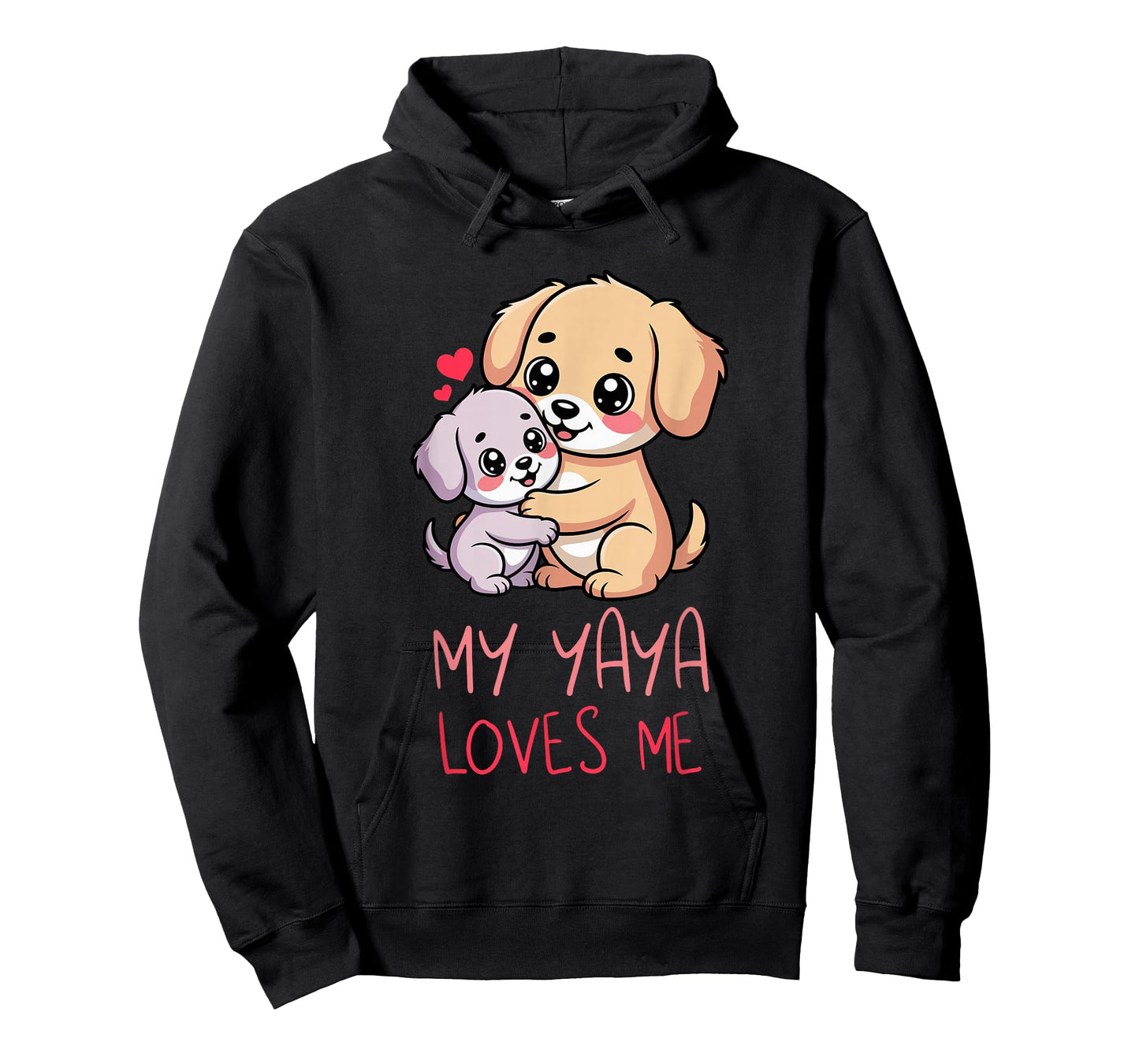 Cute Baby & Grandma My Yaya Loves Me Dog T-Shirt