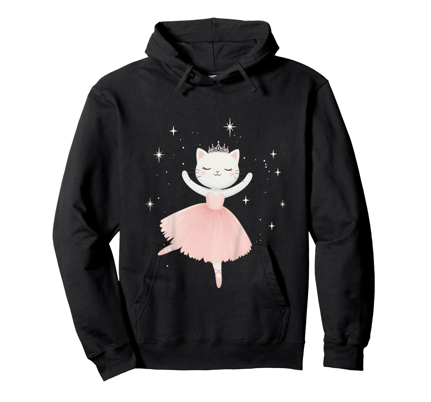 Ballerina Cat Princess Shirt Ballet Dance Toddlers Girls T-Shirt
