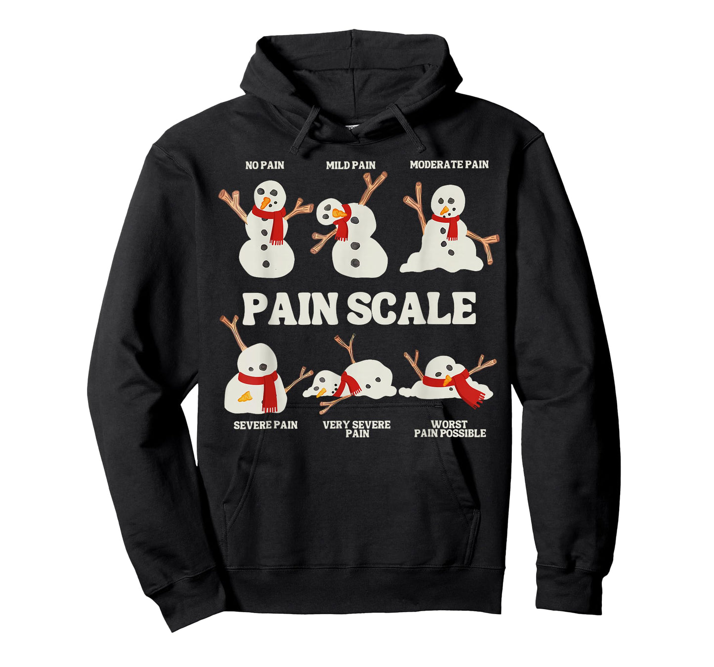 Pain Scale Snowman Funny Nurse Christmas ICU Nurse Coquette T-Shirt
