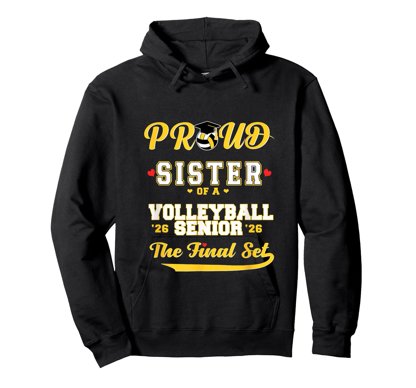 Cool Family '26 Graduation Volleyball Player Sister T-Shirt