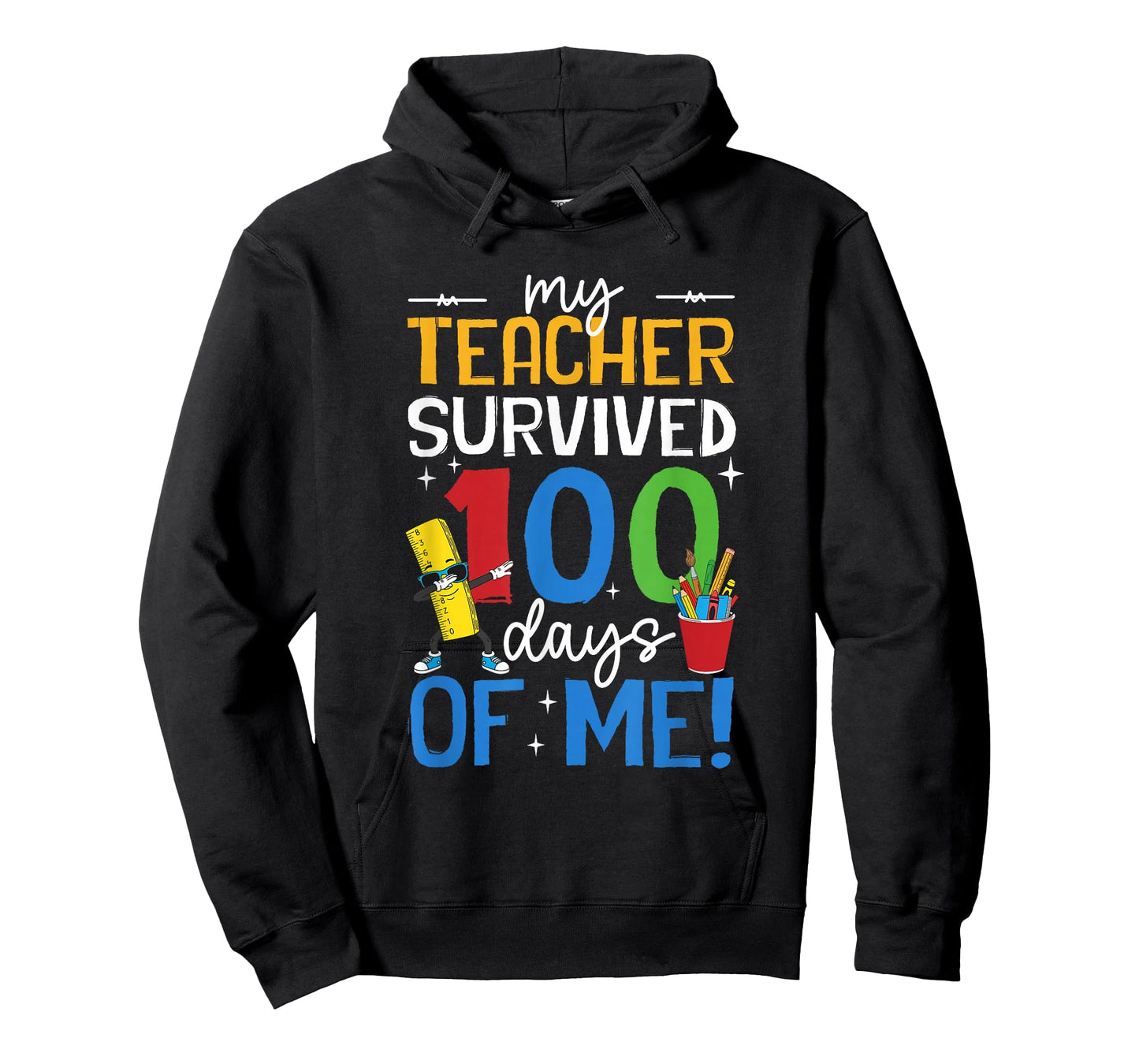 My Teacher Survived 100 Days of Me Boys Girls Kids 100th Day T-Shirt