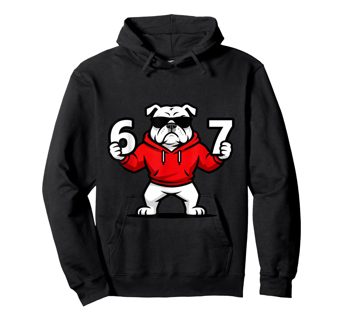Fun Six Seven Meme Bulldogs Number 6 and 7 T-Shirt