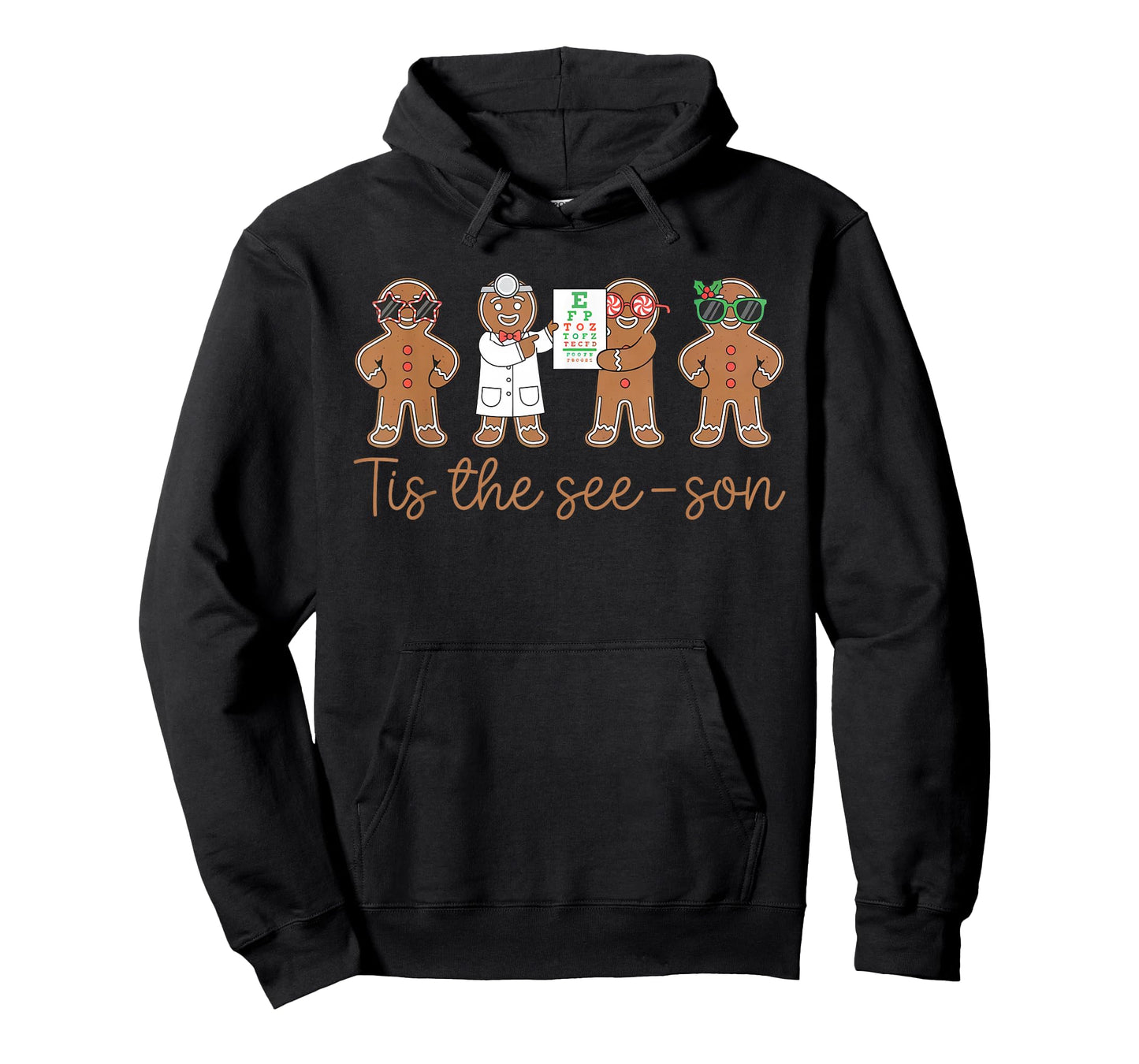 Optometry Gingerbread Christmas Optometrist Optician T-Shirt