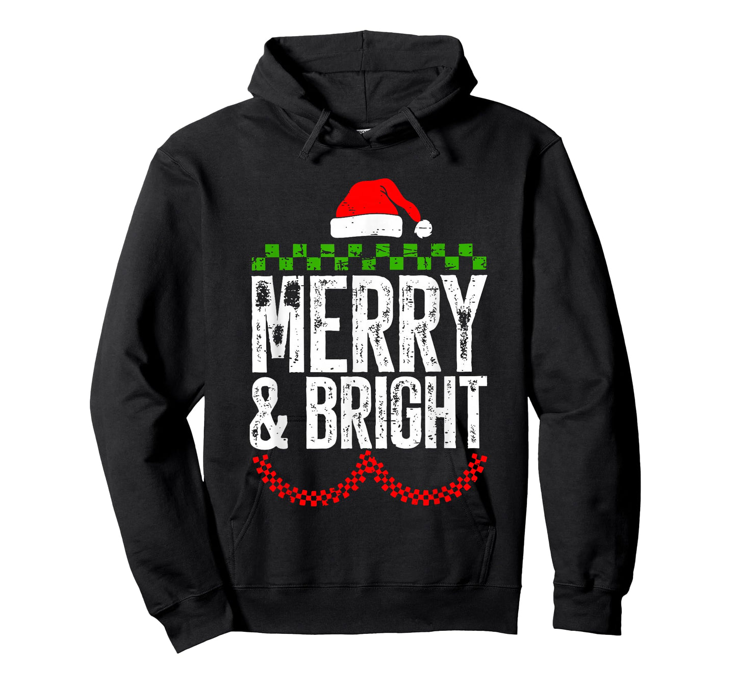 Retro Merry and Bright Moody and Uptight Couples Christmas T-Shirt