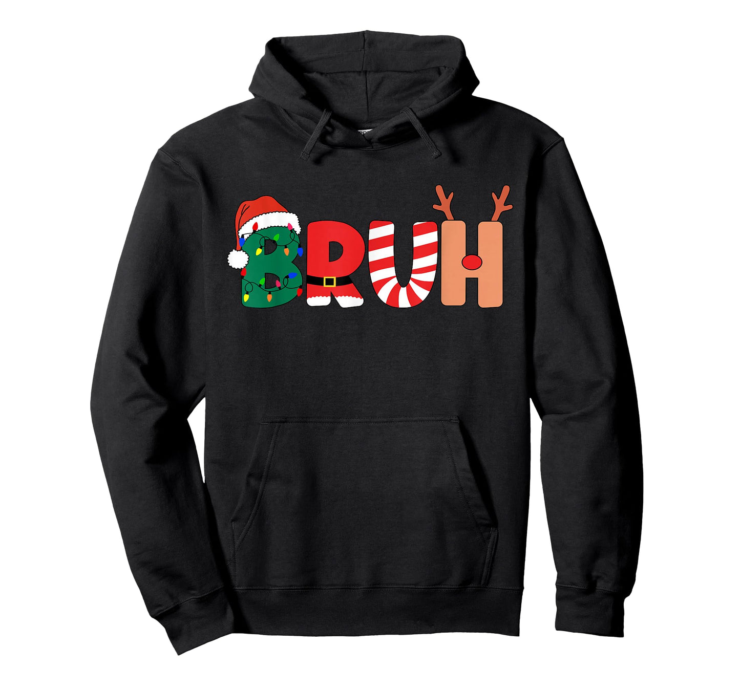 Bruh Christmas Shirt Teens Boys Xmas Kids Funny Christmas T-Shirt