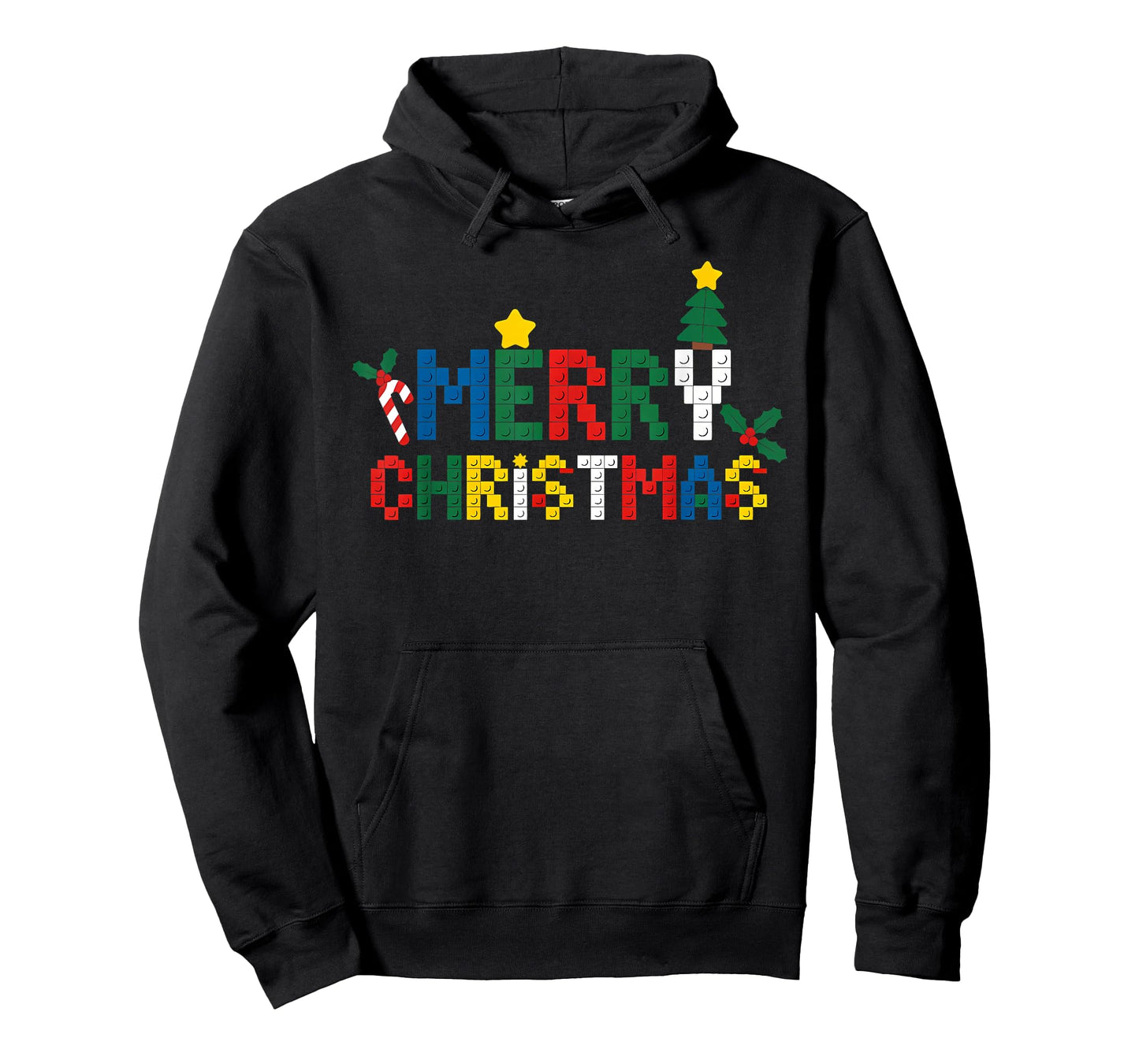 Merry Christmas Master Builder Kids Building Blocks Bricks T-Shirt