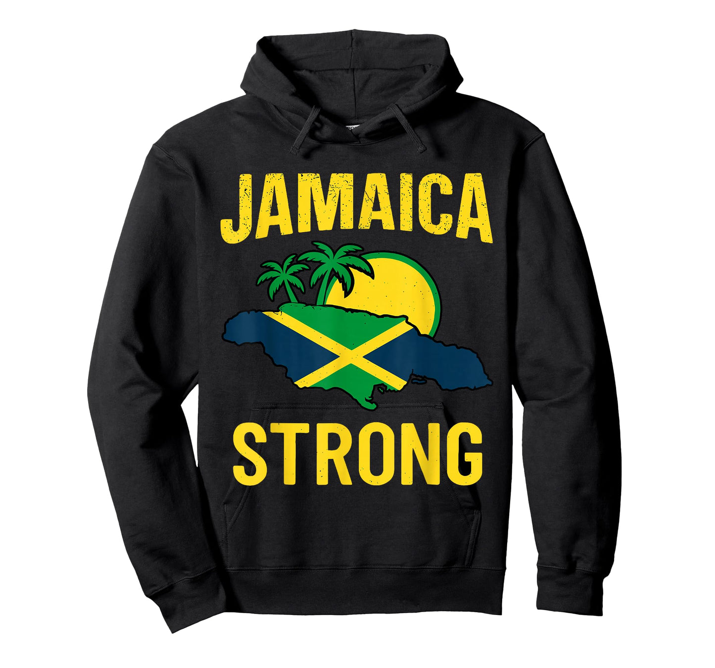 Jamaica Strong I Love Jamaican Flag Heart Women Men T-Shirt