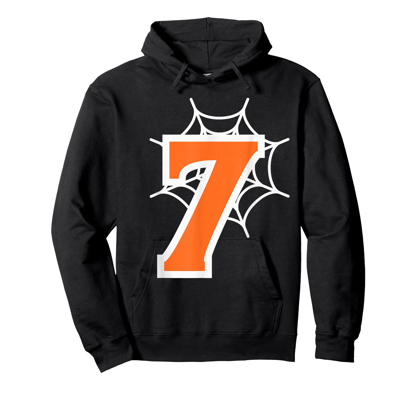 Number 7 Spider Web Six Seven Halloween T-Shirt