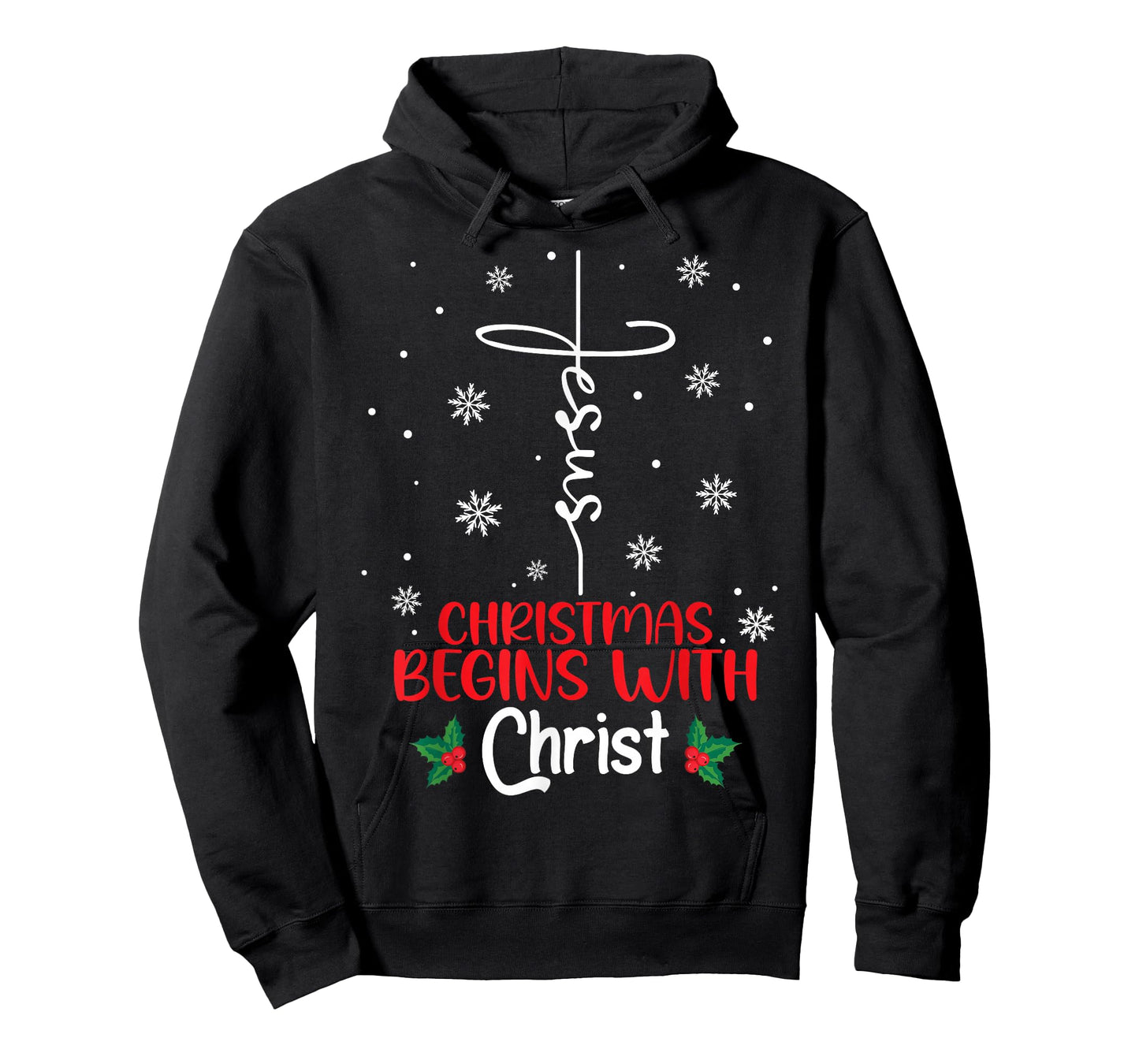 Christmas Begins with Christ Religious Christmas Xmas T-Shirt