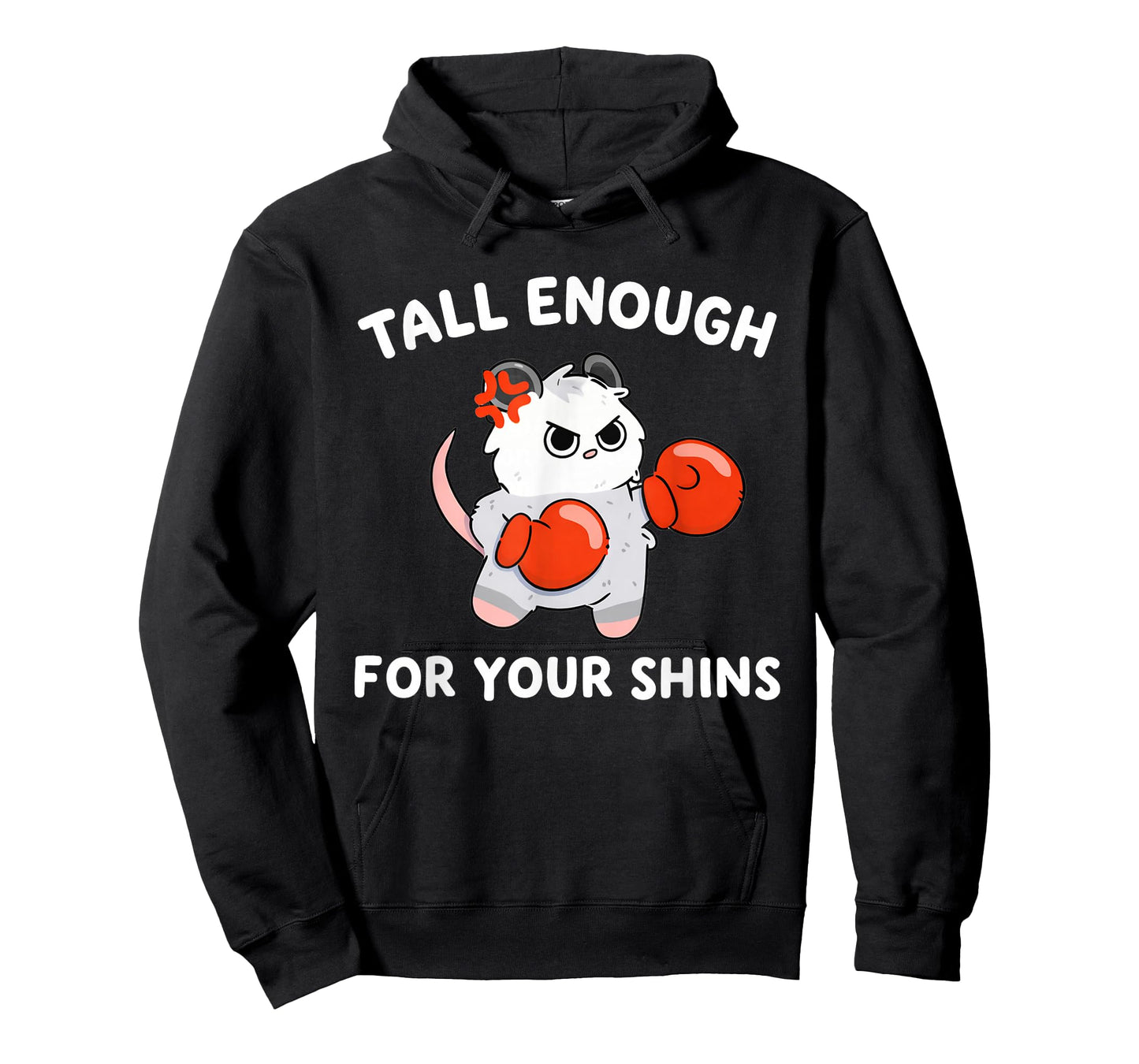 Tall Enough for Your Shins Funny Boxing Cat T-Shirt