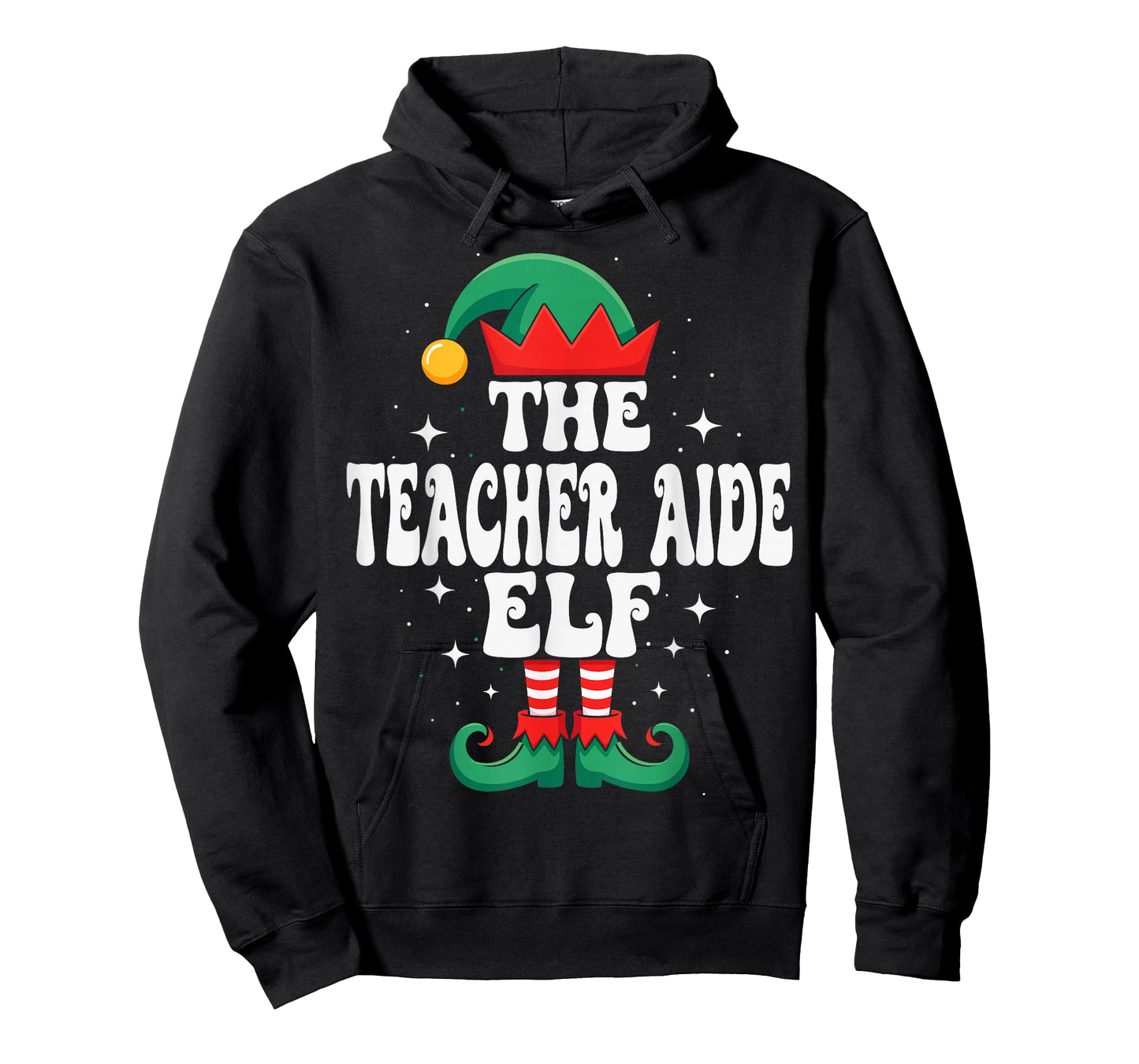The Teacher Aide Elf Funny Christmas Matching Family T-Shirt