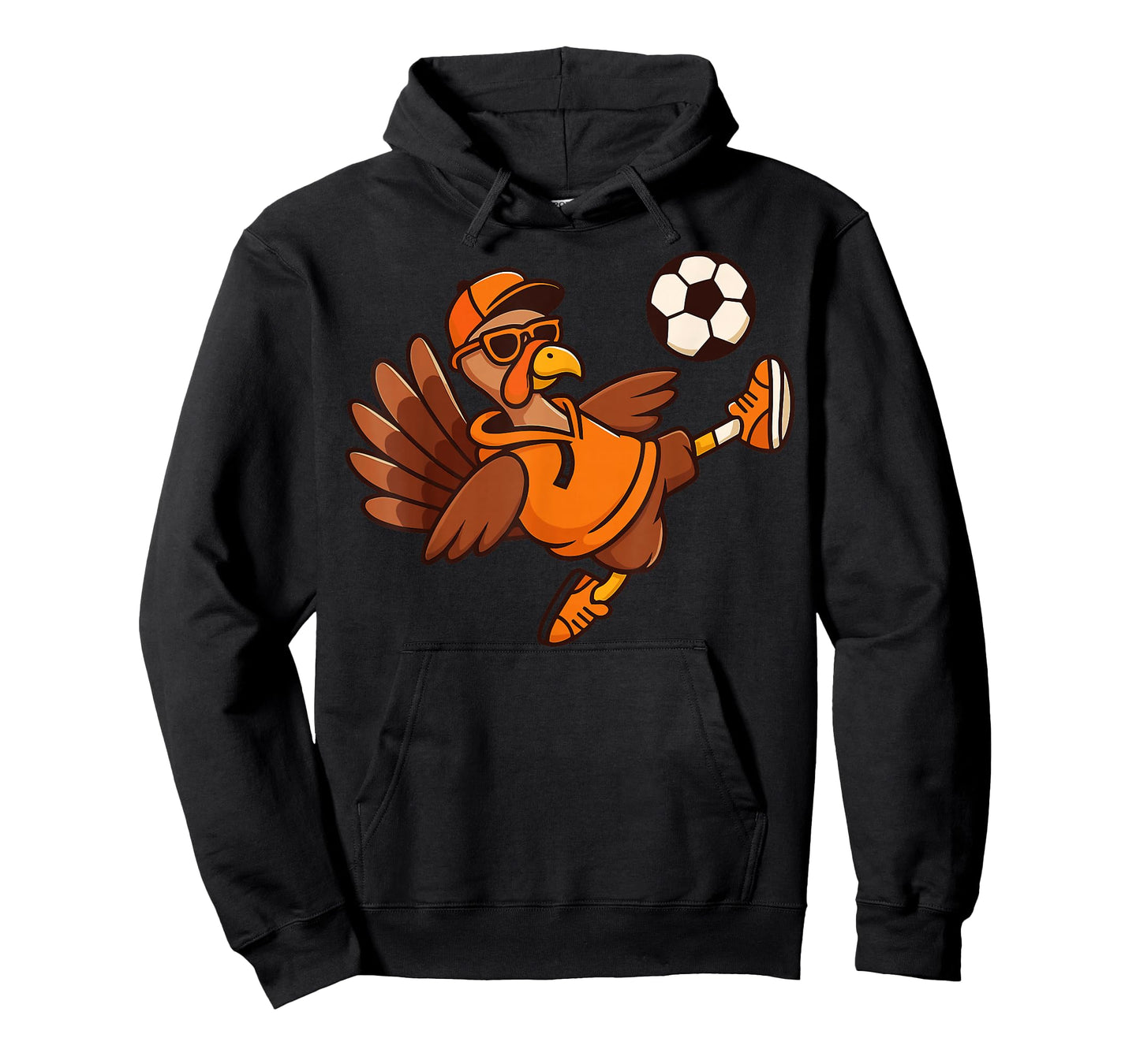 Funny Thanksgiving Turkey Soccer for Kids Youth & Boys T-Shirt