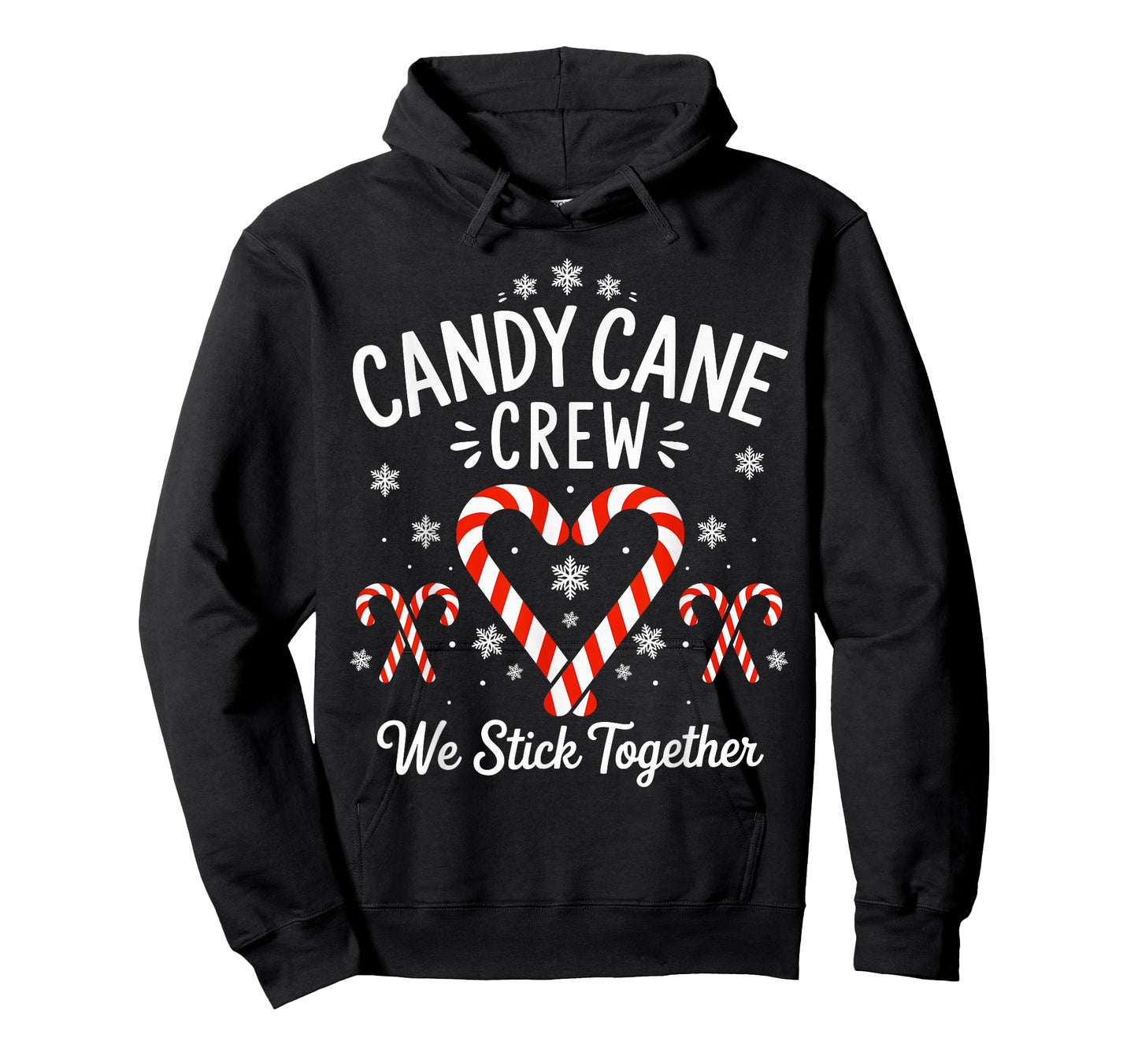 Candy Cane Crew we Stick Together Christmas T-Shirt